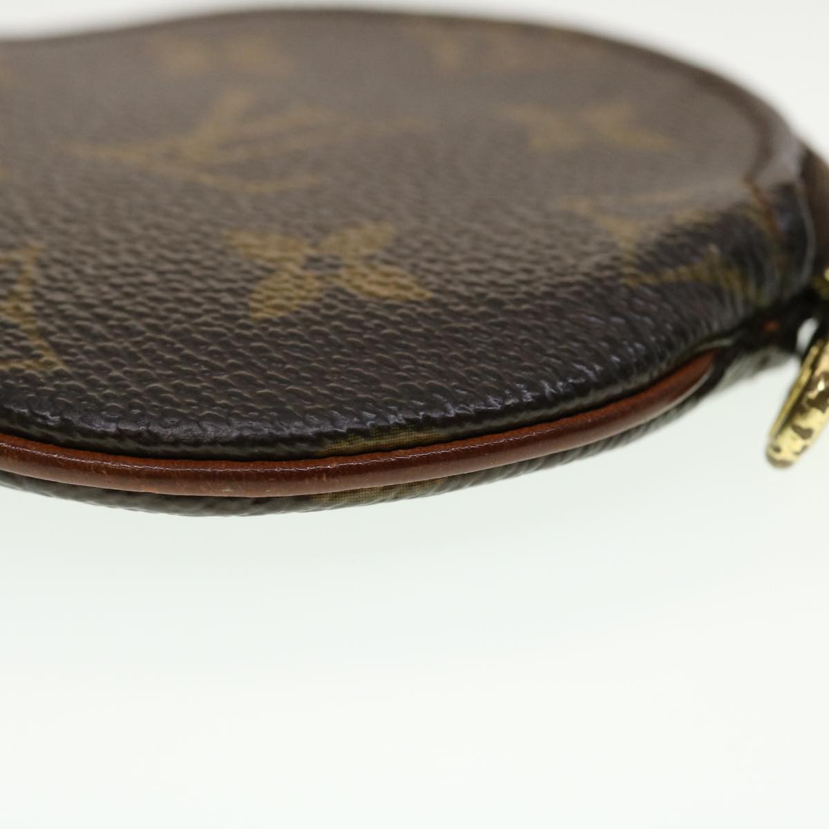 LOUIS VUITTON Monogram Porte Monnaie Round Coin Purse M61926 LV Auth 42845