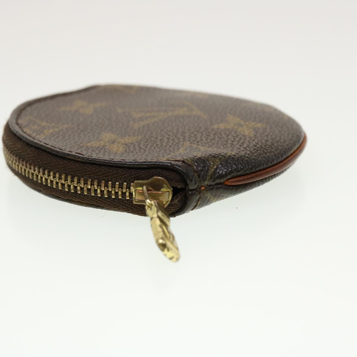 LOUIS VUITTON Monogram Porte Monnaie Round Coin Purse M61926 LV Auth 42845