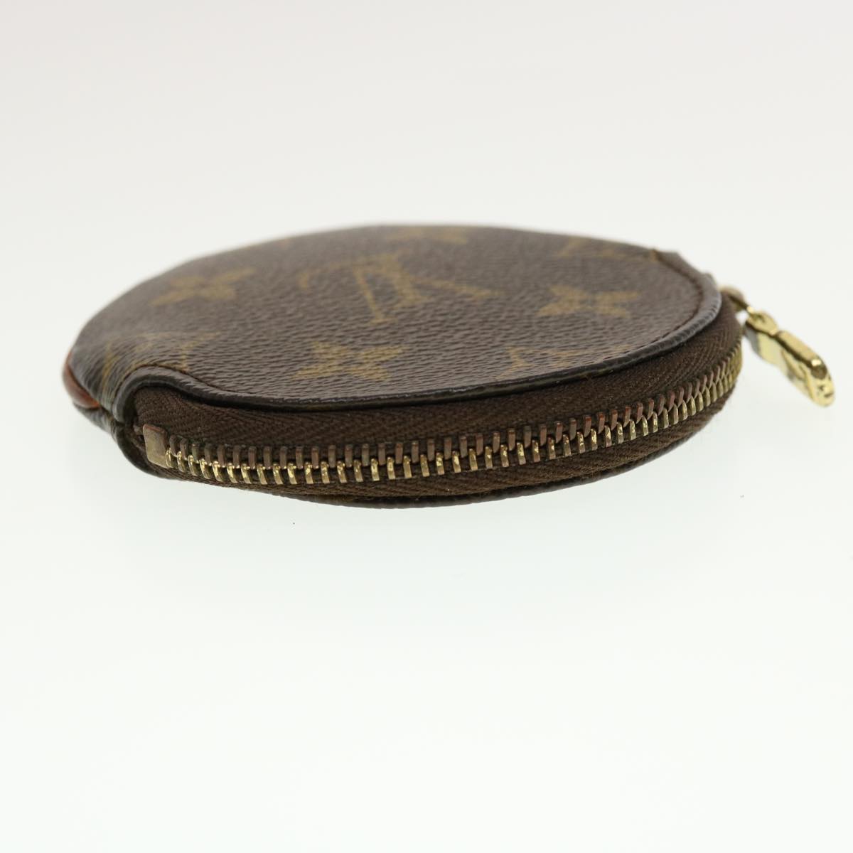 LOUIS VUITTON Monogram Porte Monnaie Round Coin Purse M61926 LV Auth 42845