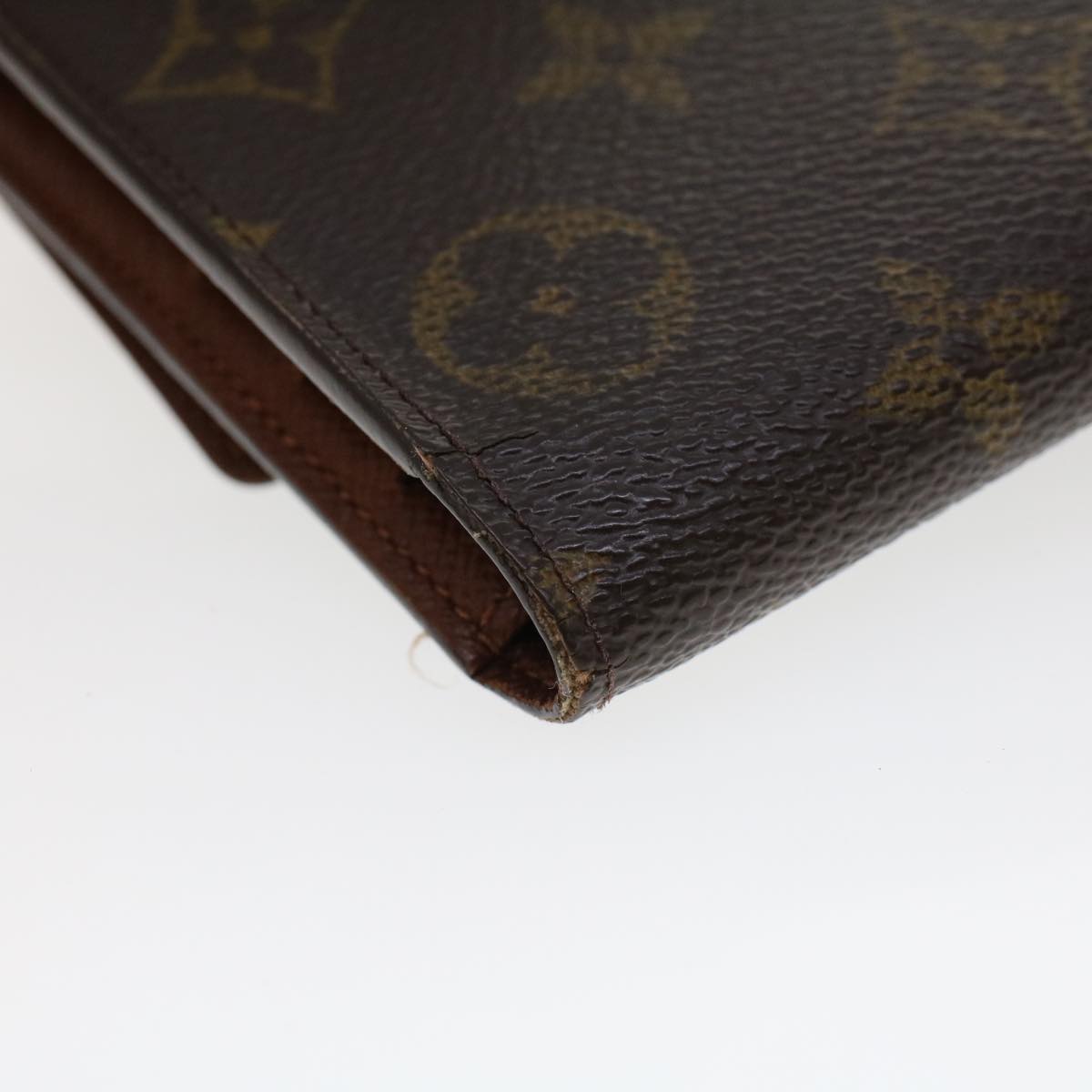 LOUIS VUITTON Monogram Portefeuille International Long Wallet M61217 Auth 42846