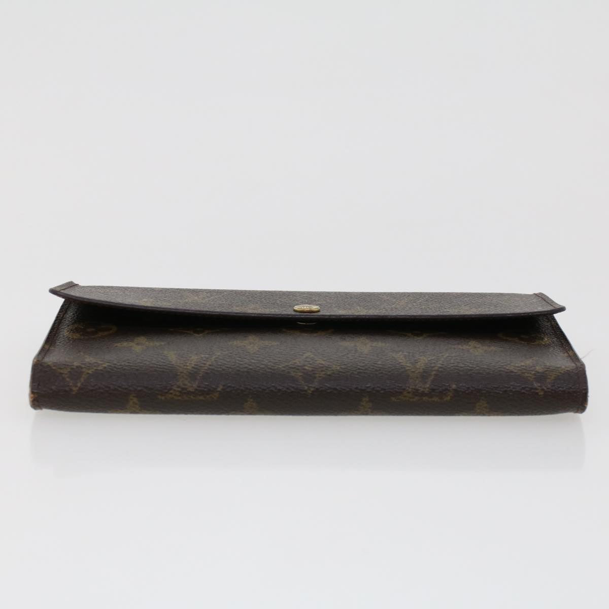 LOUIS VUITTON Monogram Portefeuille International Long Wallet M61217 Auth 42846