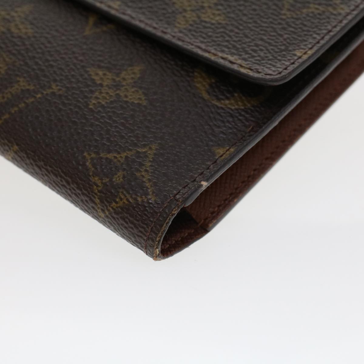 LOUIS VUITTON Monogram Portefeuille International Long Wallet M61217 Auth 42846