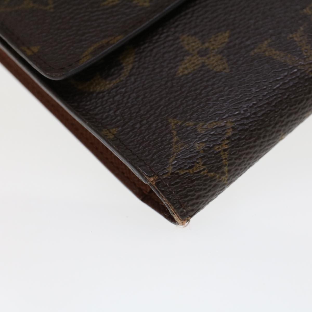 LOUIS VUITTON Monogram Portefeuille International Long Wallet M61217 Auth 42846