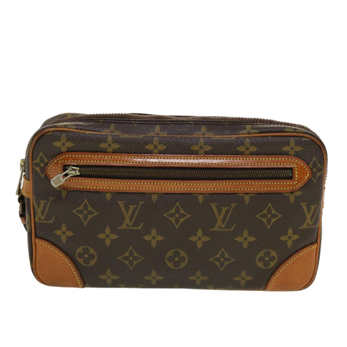 LOUIS VUITTON Monogram Marly Dragonne GM Clutch Bag Vintage M51825 LV Auth 42866