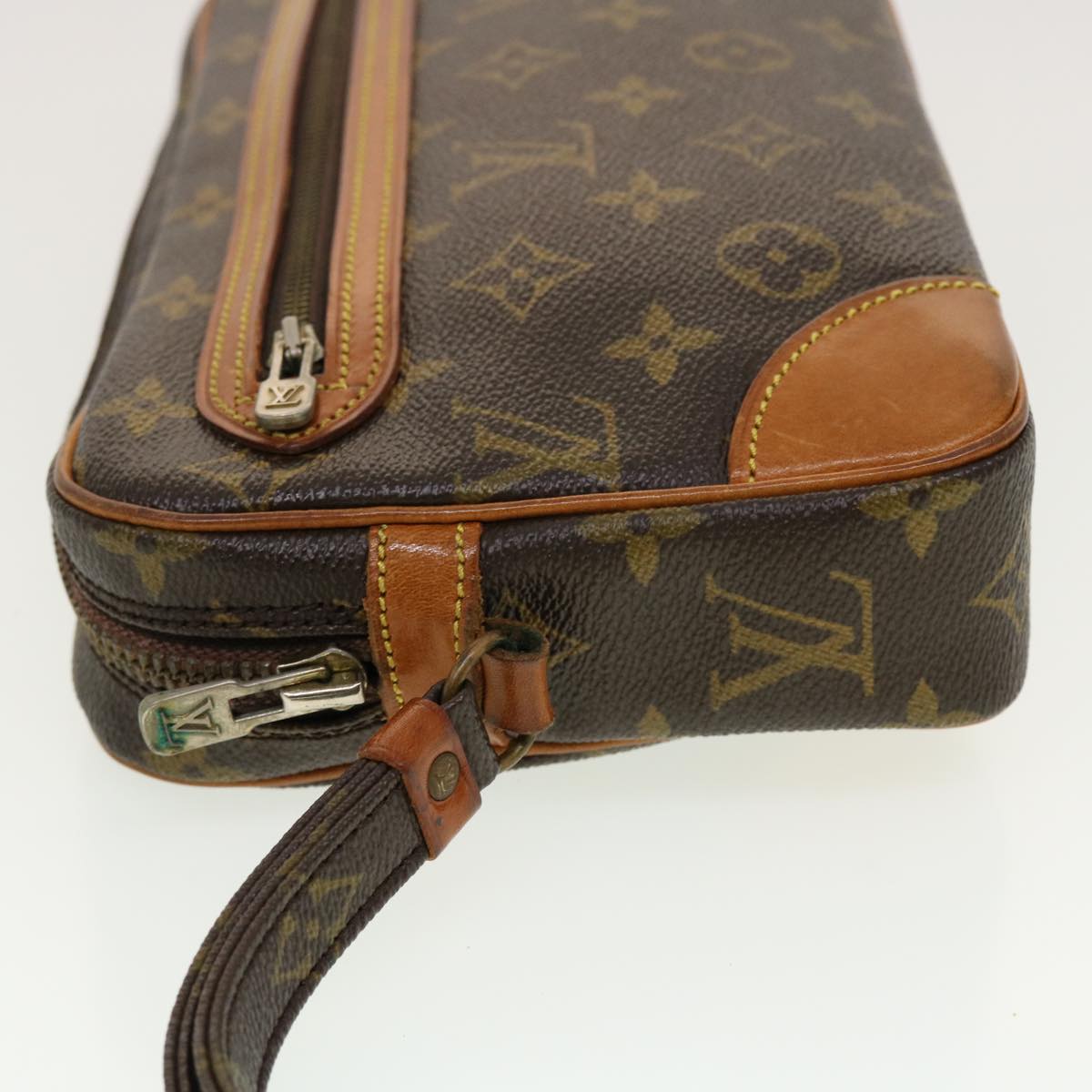 LOUIS VUITTON Monogram Marly Dragonne GM Clutch Bag Vintage M51825 LV Auth 42866