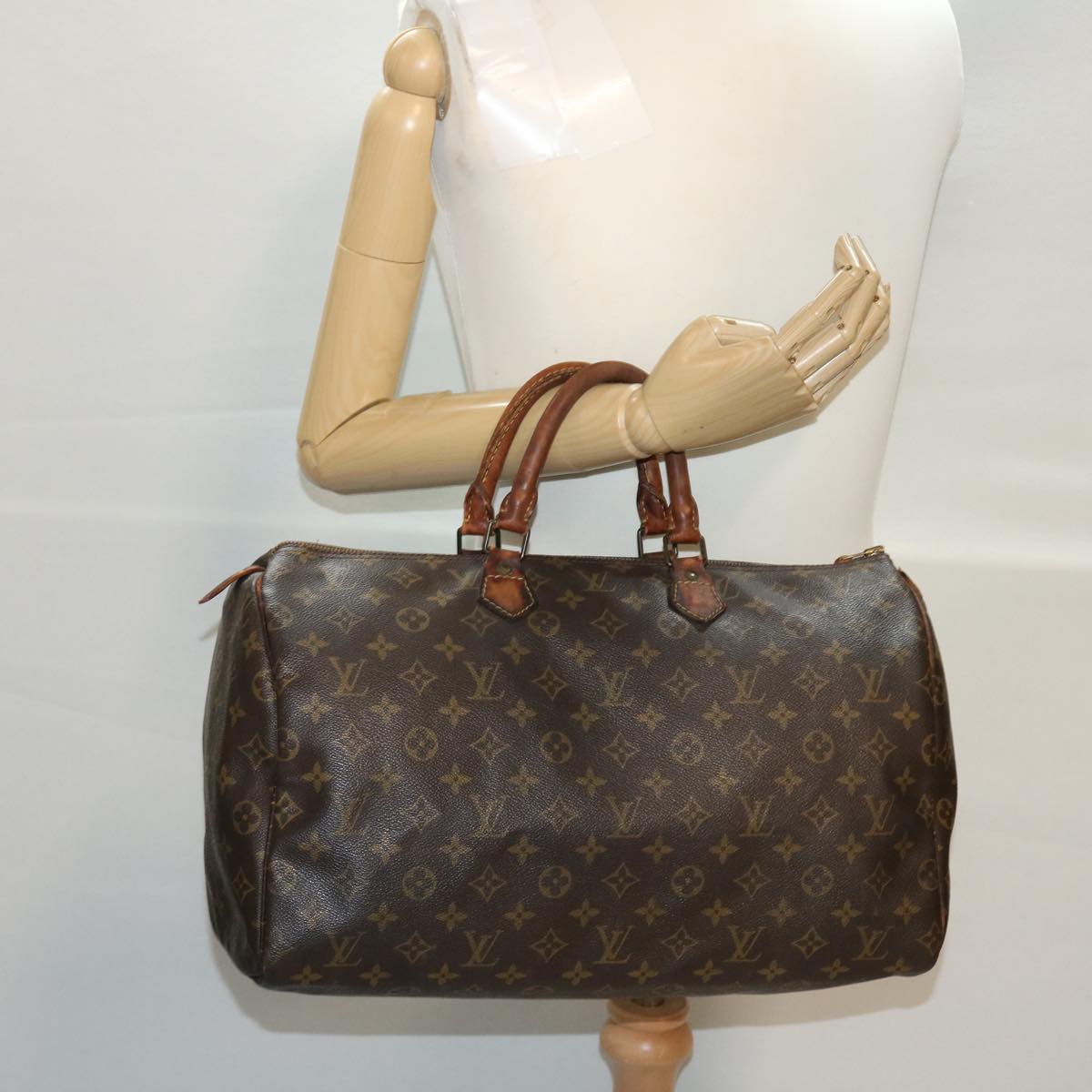 LOUIS VUITTON Monogram Speedy 40 Hand Bag M41522 LV Auth 42868