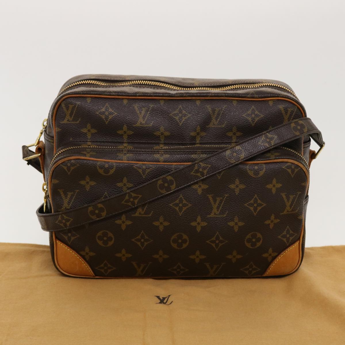 LOUIS VUITTON Monogram Nile Shoulder Bag M45244 LV Auth 42886