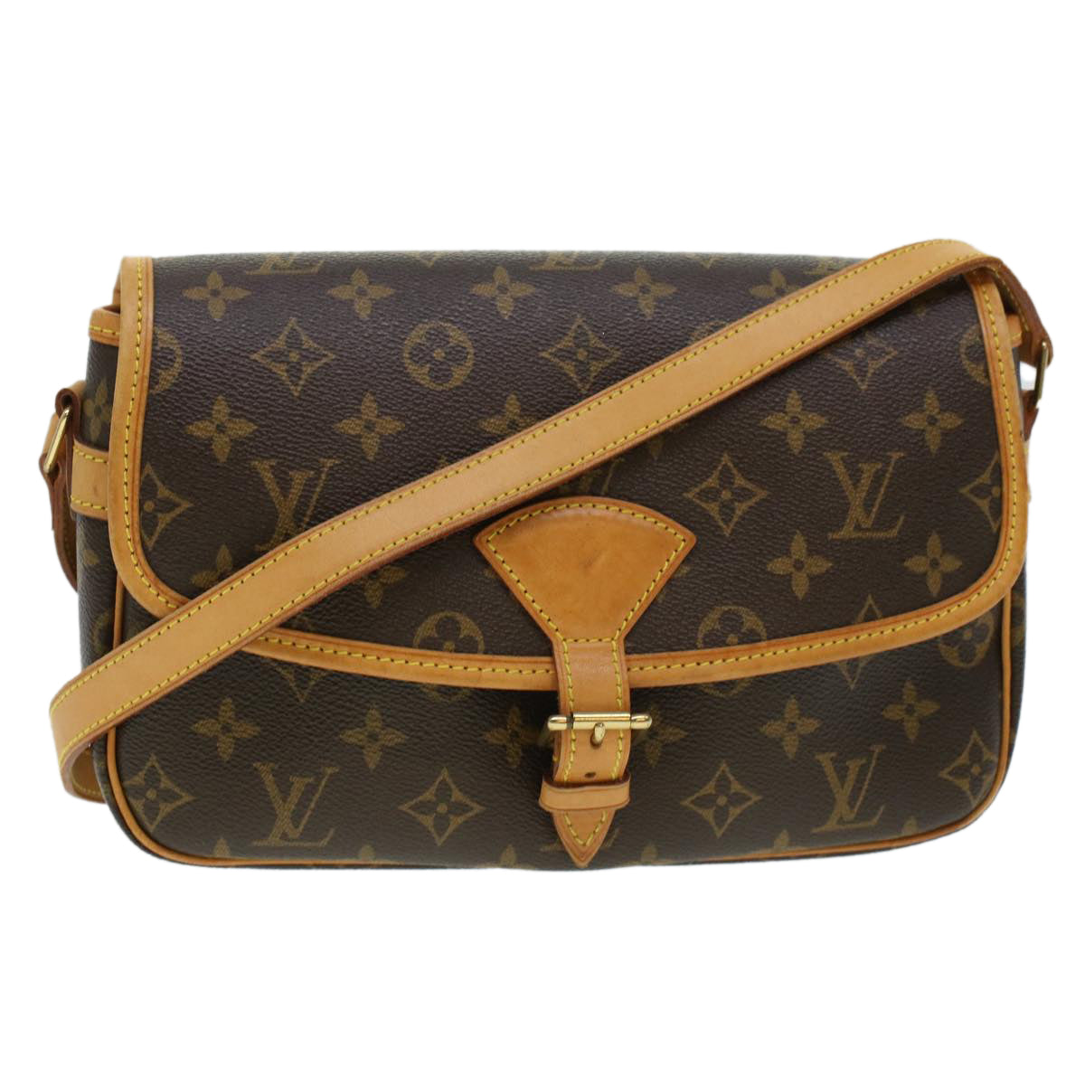 LOUIS VUITTON Monogram Sologne Shoulder Bag M42250 LV Auth 42899