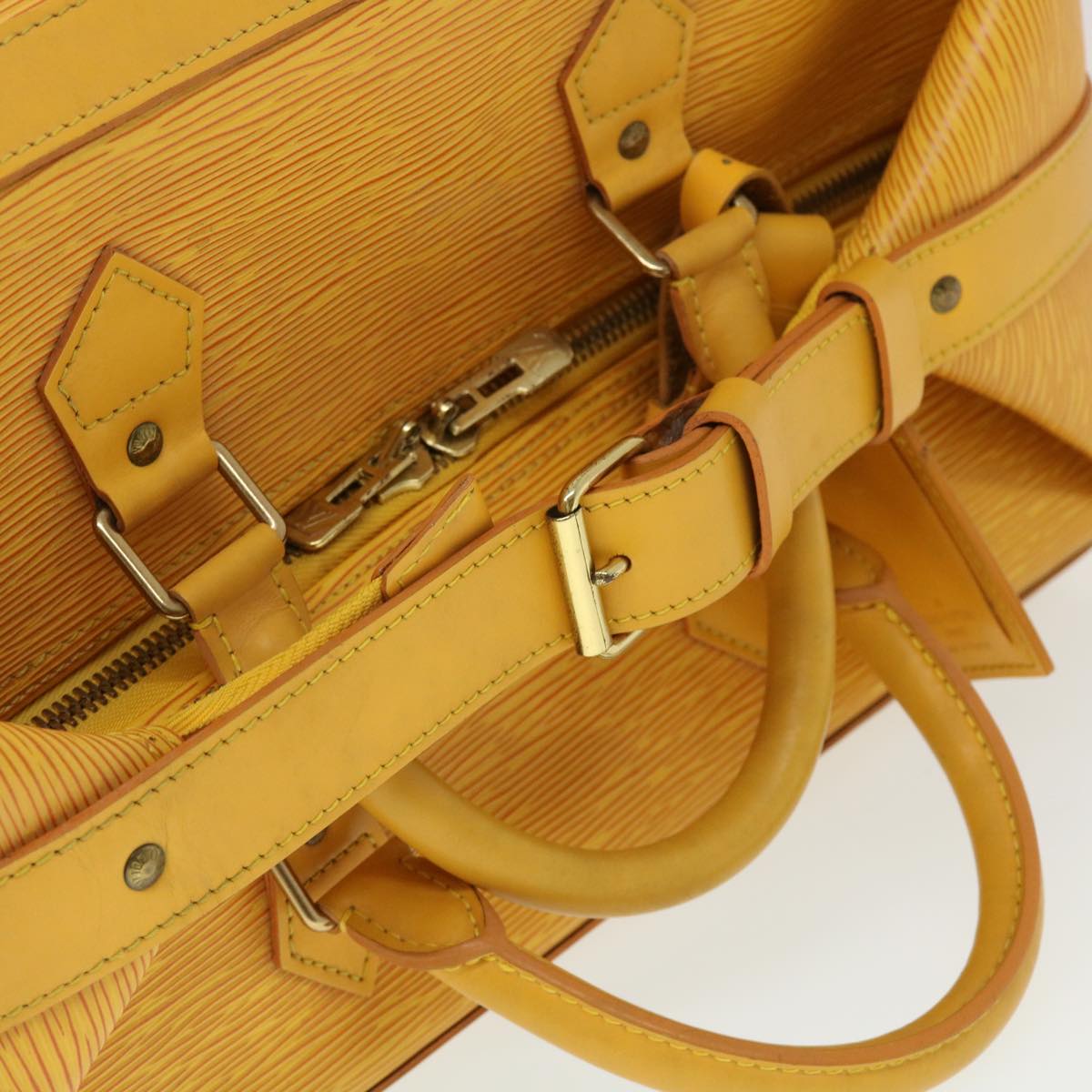 LOUIS VUITTON Epi Cruiser Bag 40 Boston Bag SPO Yellow LV Auth 42905