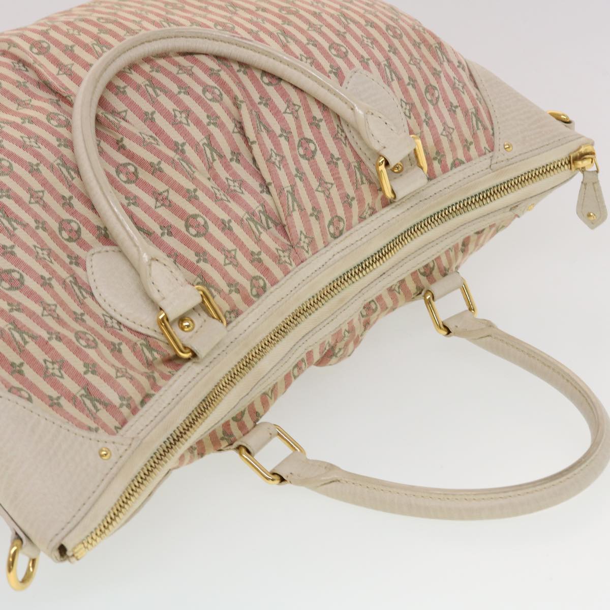 LOUIS VUITTON Mini Lin Marina GM Hand Bag Croisette 2way Pink M95493 Auth 42909