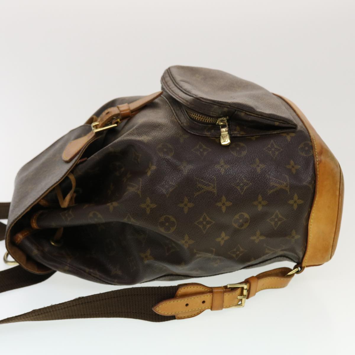 LOUIS VUITTON Monogram Montsouris GM Backpack M51135 LV Auth 42914