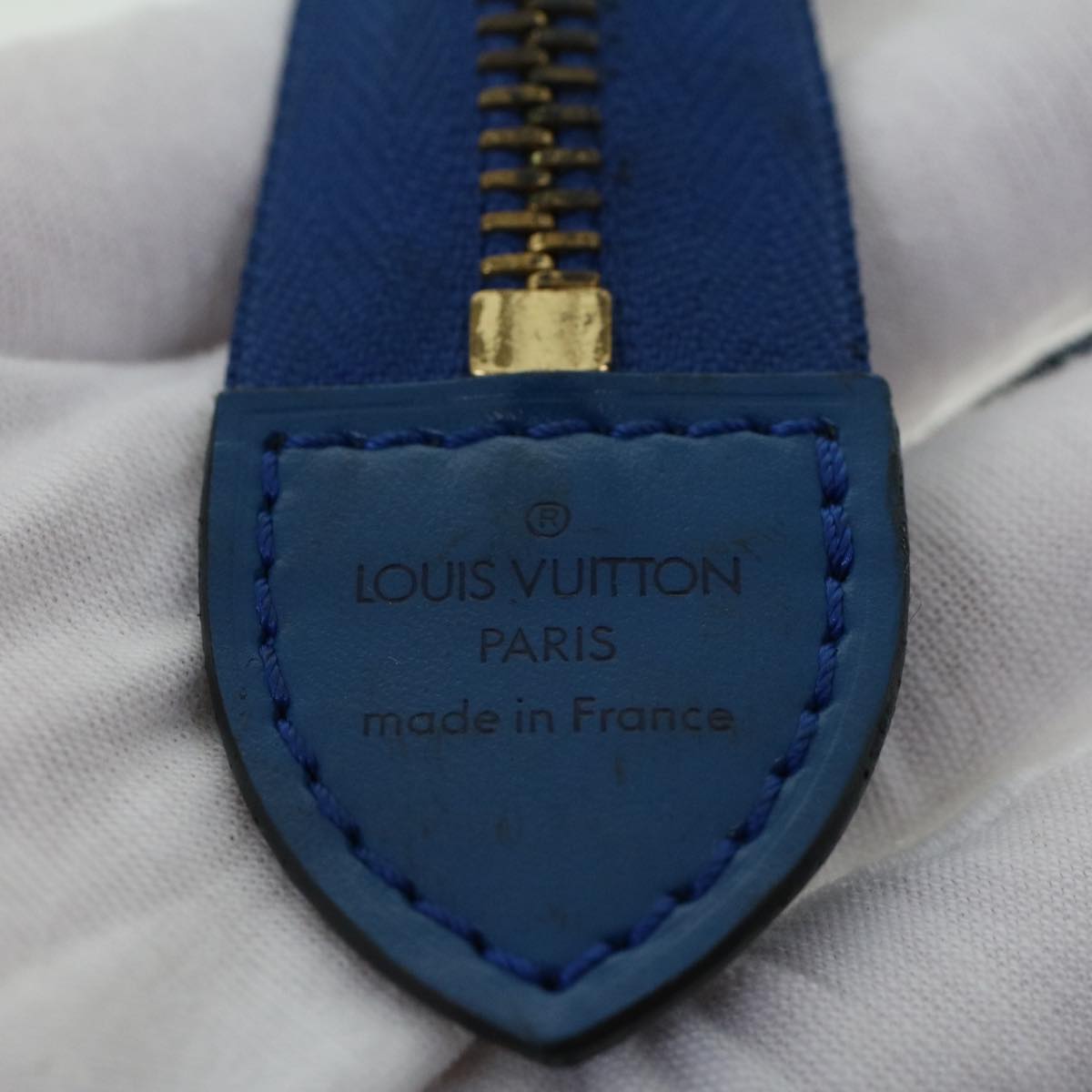 LOUIS VUITTON Epi Riviera Hand Bag Blue M48185 LV Auth 42929