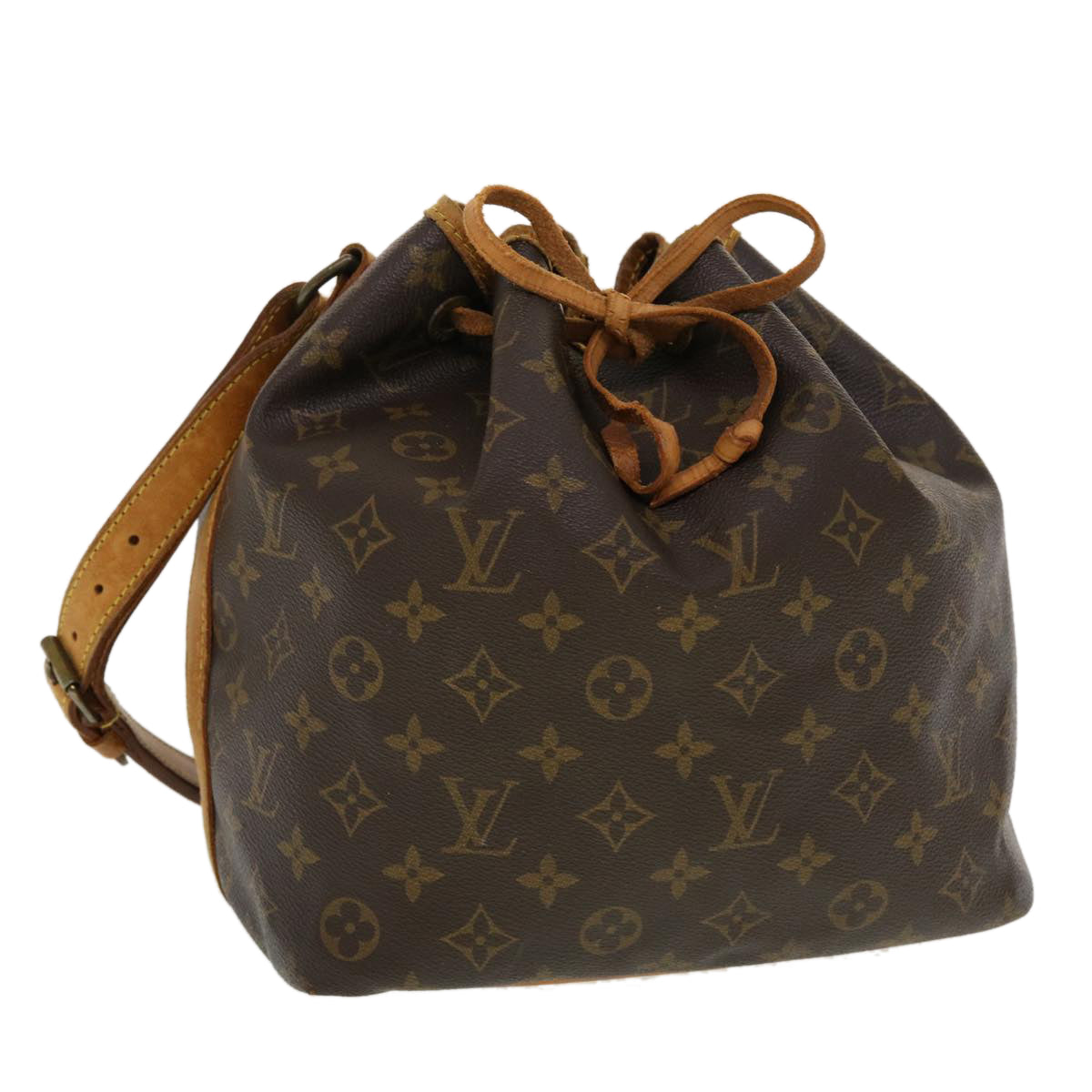 LOUIS VUITTON Monogram Petit Noe Shoulder Bag M42226 LV Auth 42930