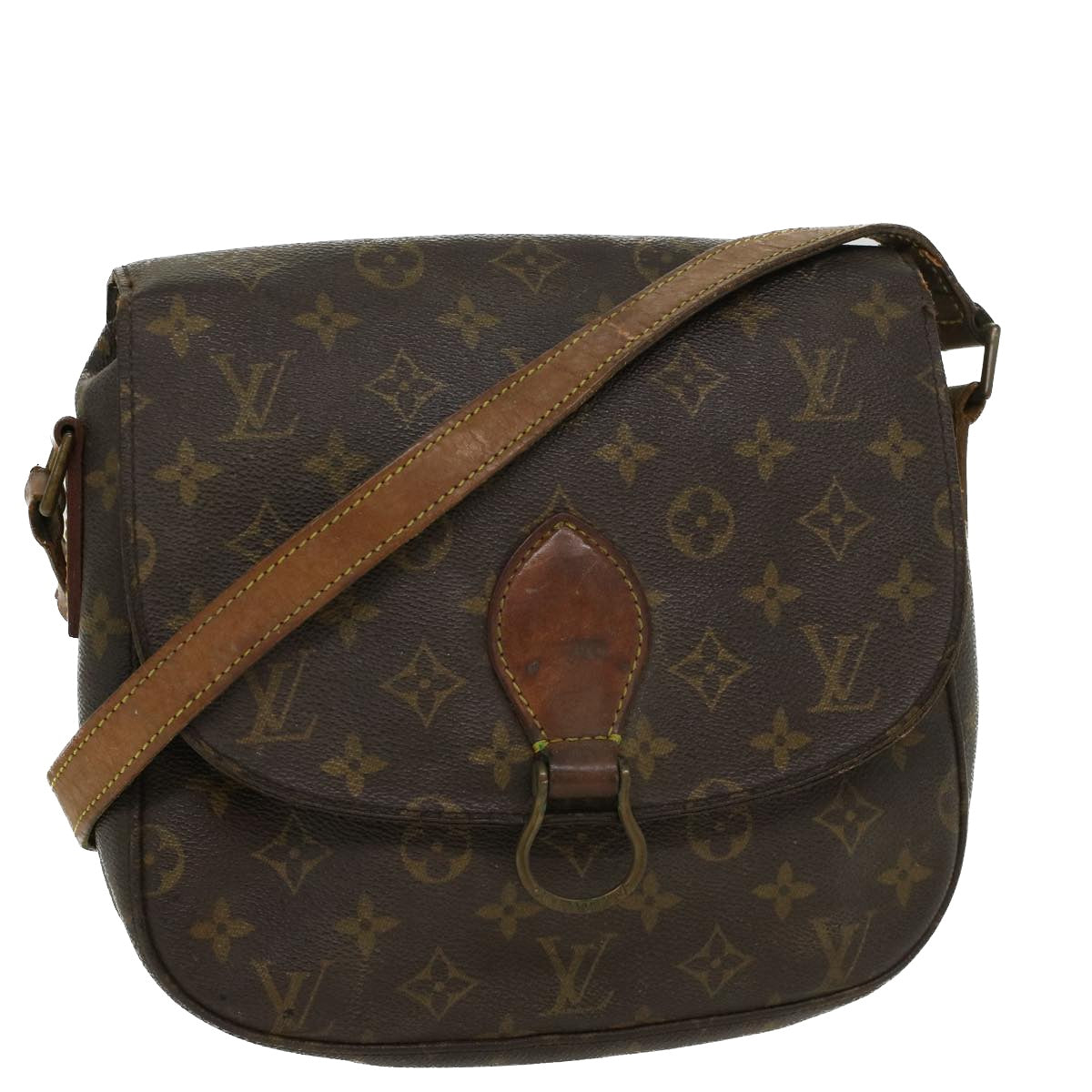 LOUIS VUITTON Monogram Saint Cloud GM Shoulder Bag M51242 LV Auth 42943