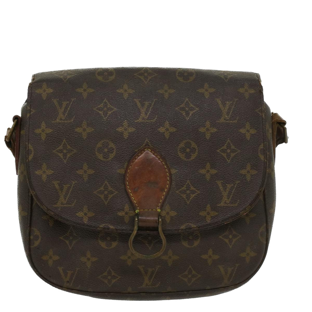 LOUIS VUITTON Monogram Saint Cloud GM Shoulder Bag M51242 LV Auth 42943