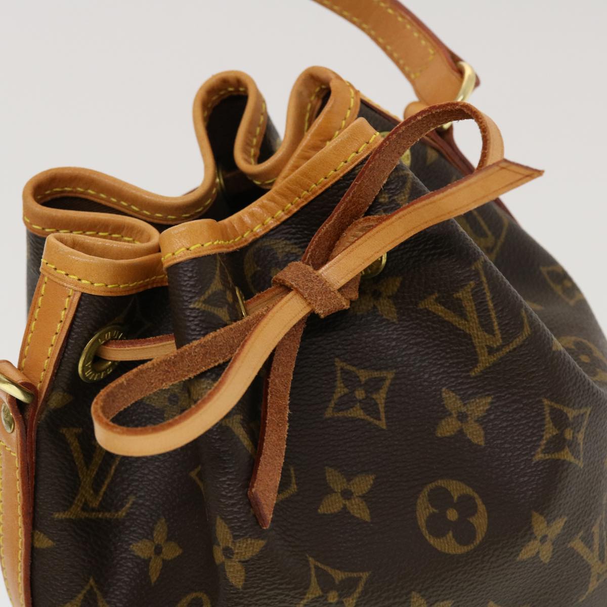 LOUIS VUITTON Monogram Mini Noe Hand Bag M42227 LV Auth 42971A