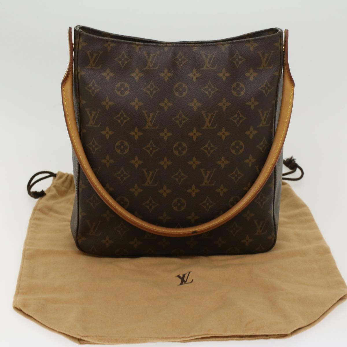 LOUIS VUITTON Monogram Looping GM Shoulder Bag M51145 LV Auth 42978