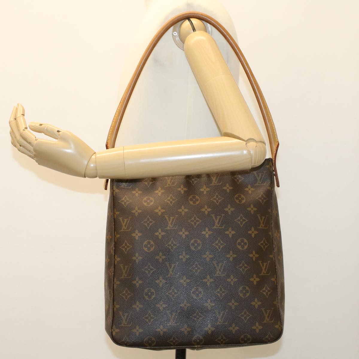 LOUIS VUITTON Monogram Looping GM Shoulder Bag M51145 LV Auth 42978