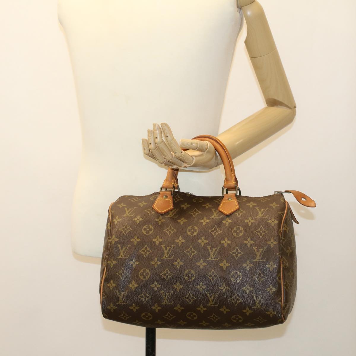 LOUIS VUITTON Monogram Speedy 30 Hand Bag M41526 LV Auth 42987