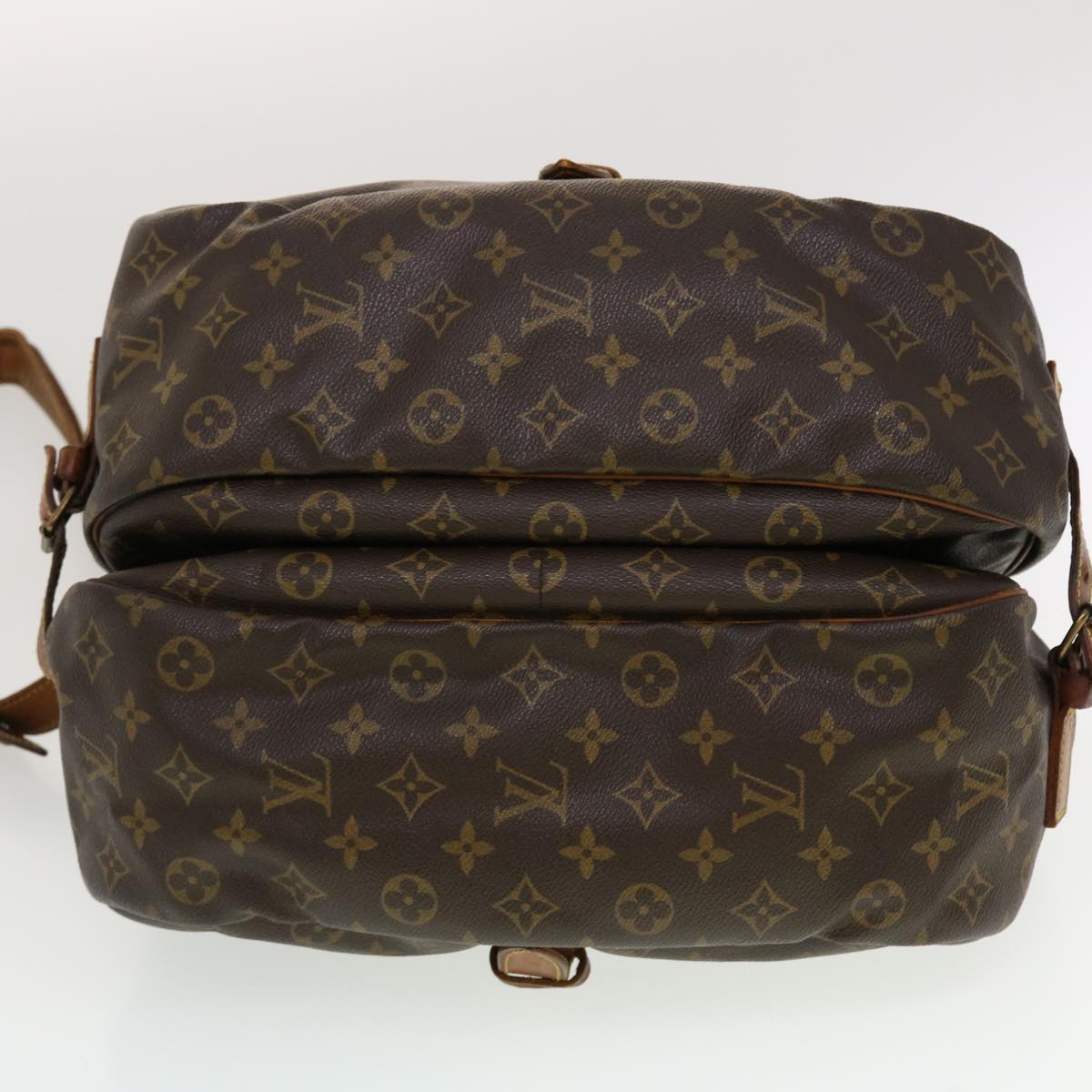 LOUIS VUITTON Monogram Saumur 35 Shoulder Bag M42254 LV Auth 42991