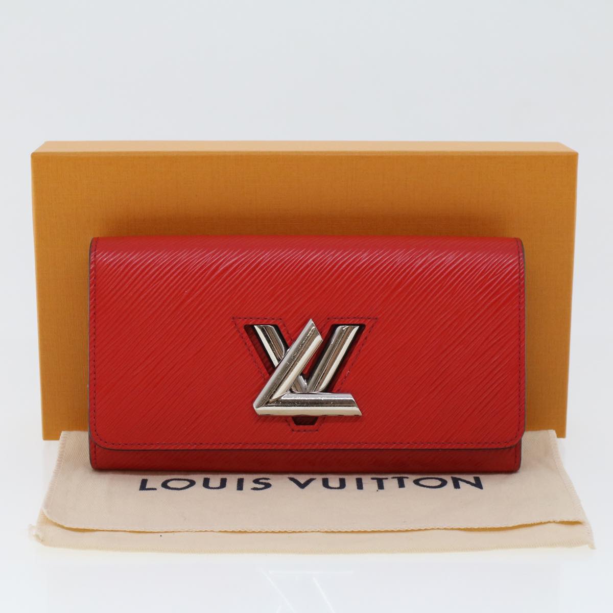 LOUIS VUITTON Epi Portefeuille Twist Long Wallet Coklico M61179 LV Auth 43005