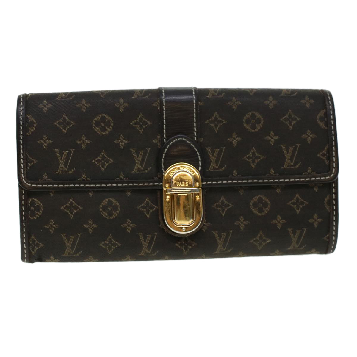 LOUIS VUITTON Monogram Idylle Portefeiulle Sarah Long Wallet Fuzan M63006 43028