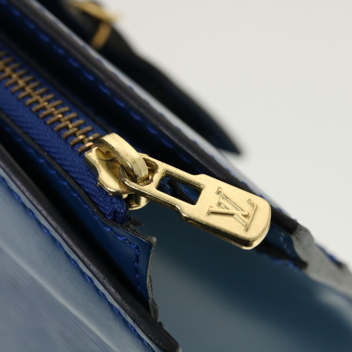 LOUIS VUITTON Epi Riviera Hand Bag Blue M48185 LV Auth 43030