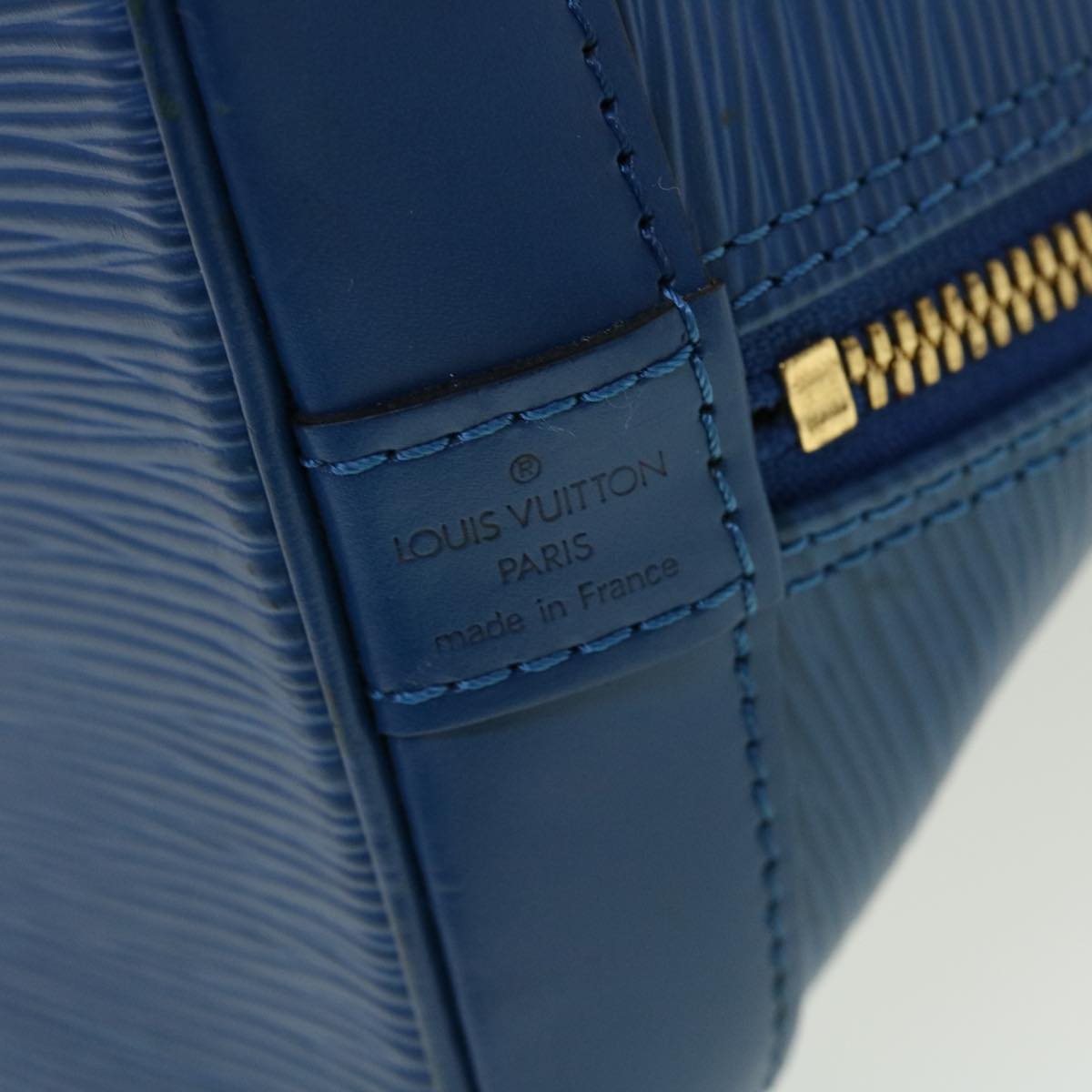 LOUIS VUITTON Epi Alma Hand Bag Toledo Blue M52145 LV Auth 43034