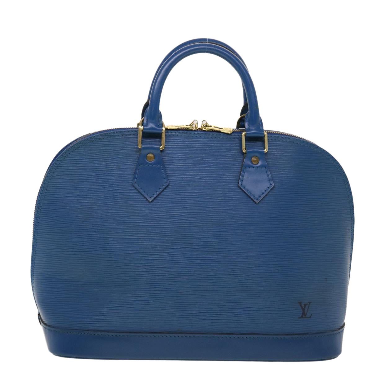 LOUIS VUITTON Epi Alma Hand Bag Toledo Blue M52145 LV Auth 43034