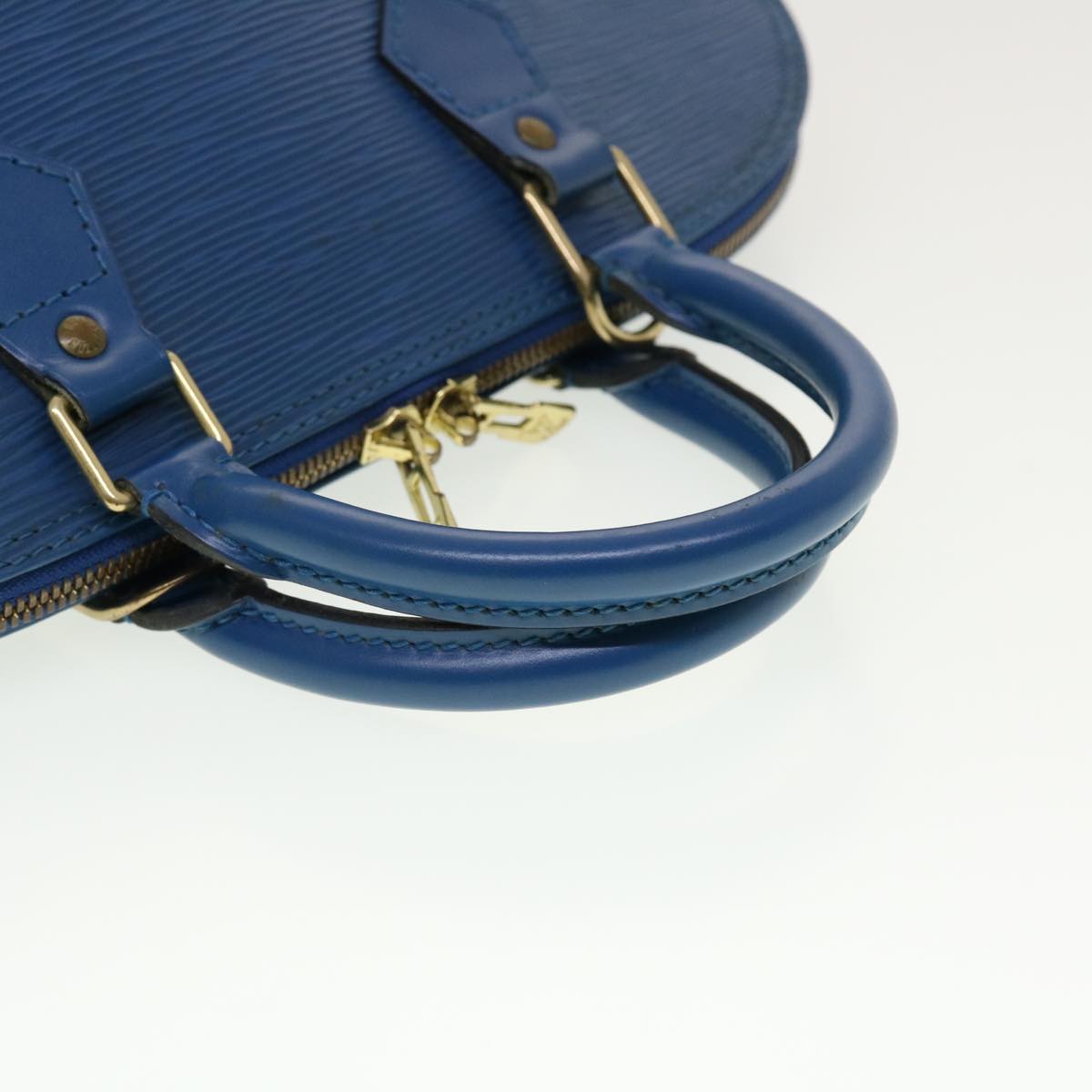 LOUIS VUITTON Epi Alma Hand Bag Toledo Blue M52145 LV Auth 43034