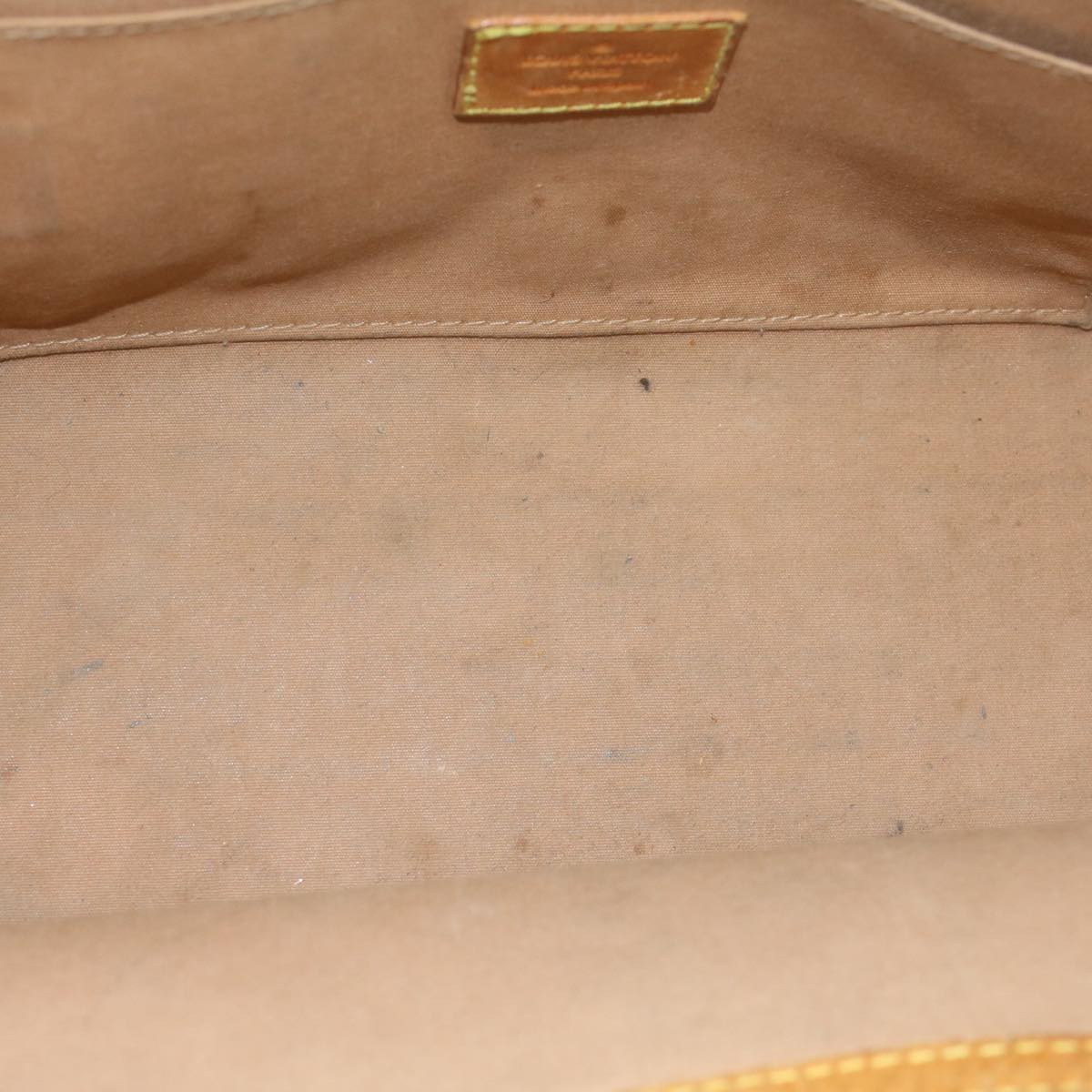 LOUIS VUITTON Monogram Vernis Roxbury Drive Hand Bag Noisette M91372 Auth 43043