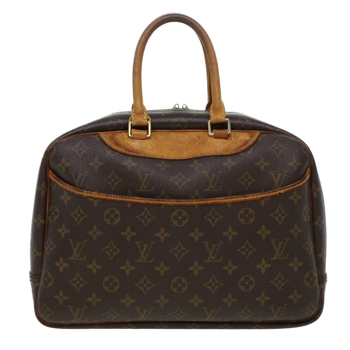 LOUIS VUITTON Monogram Deauville Hand Bag M47270 LV Auth 43050