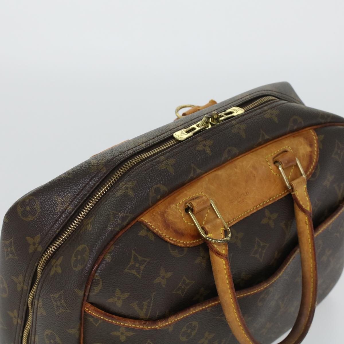 LOUIS VUITTON Monogram Deauville Hand Bag M47270 LV Auth 43050