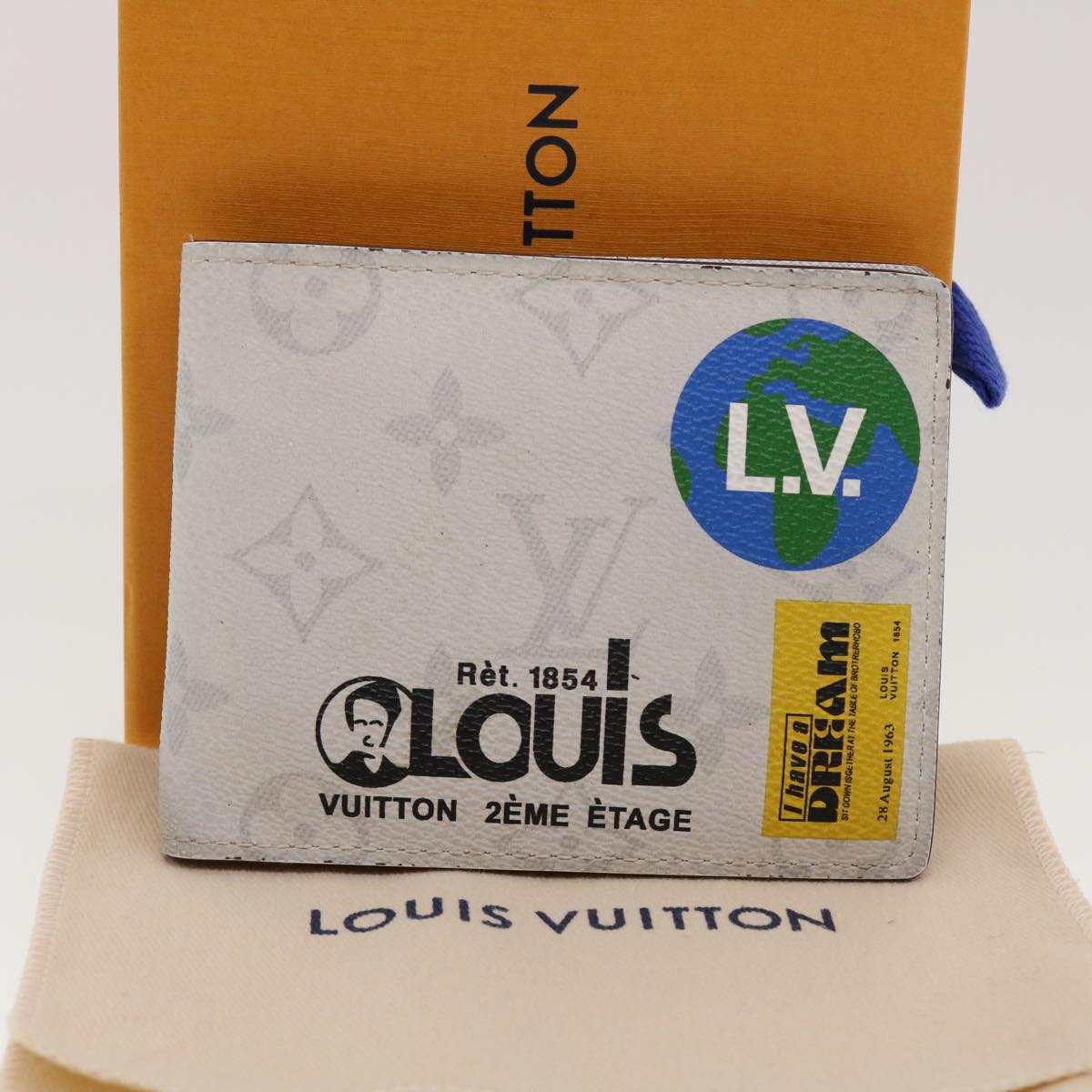 LOUIS VUITTON Monogram Bron Portefeuille Multipull Wallet M67819 LV Auth 43077