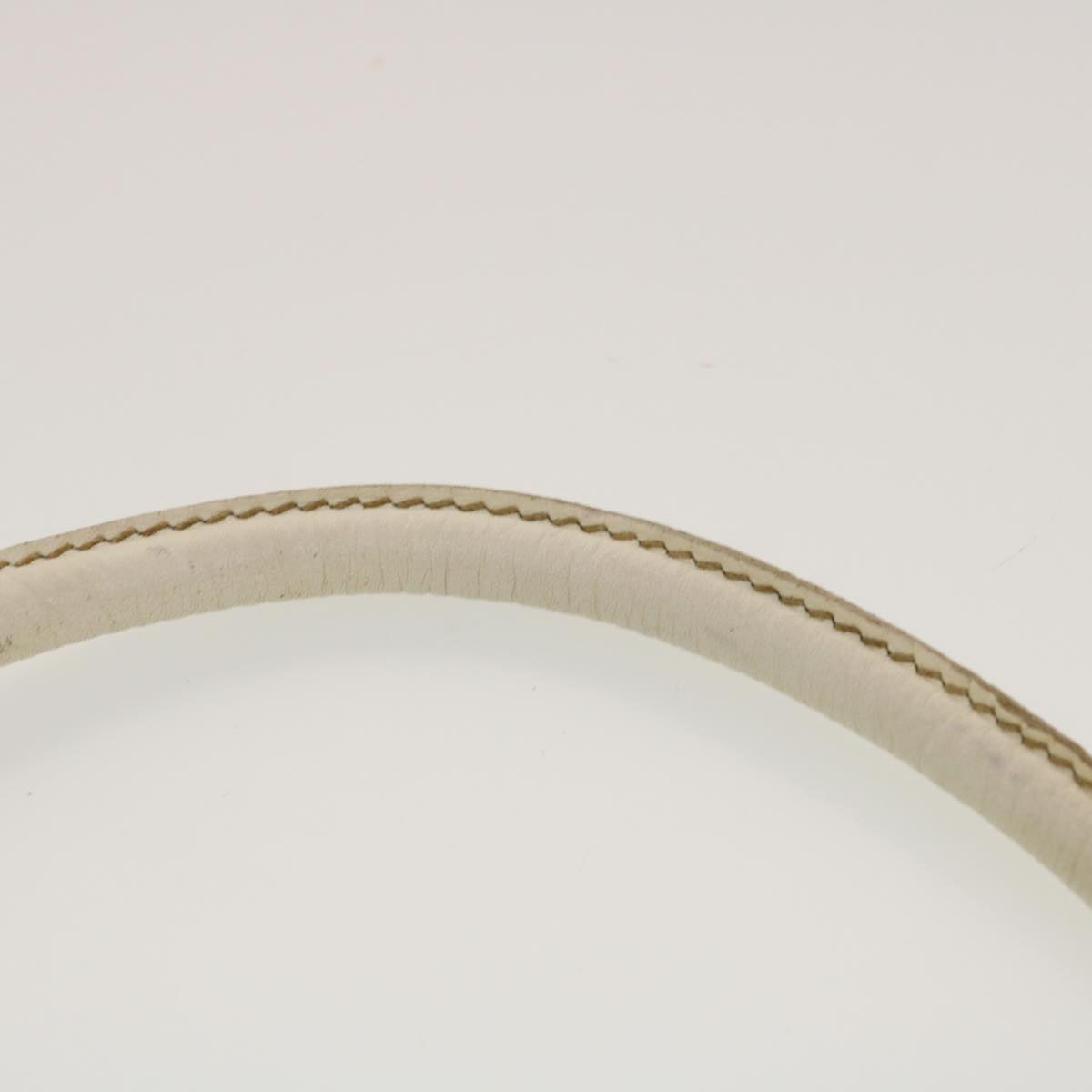 PRADA Shoulder Bag Nylon White Auth 43171