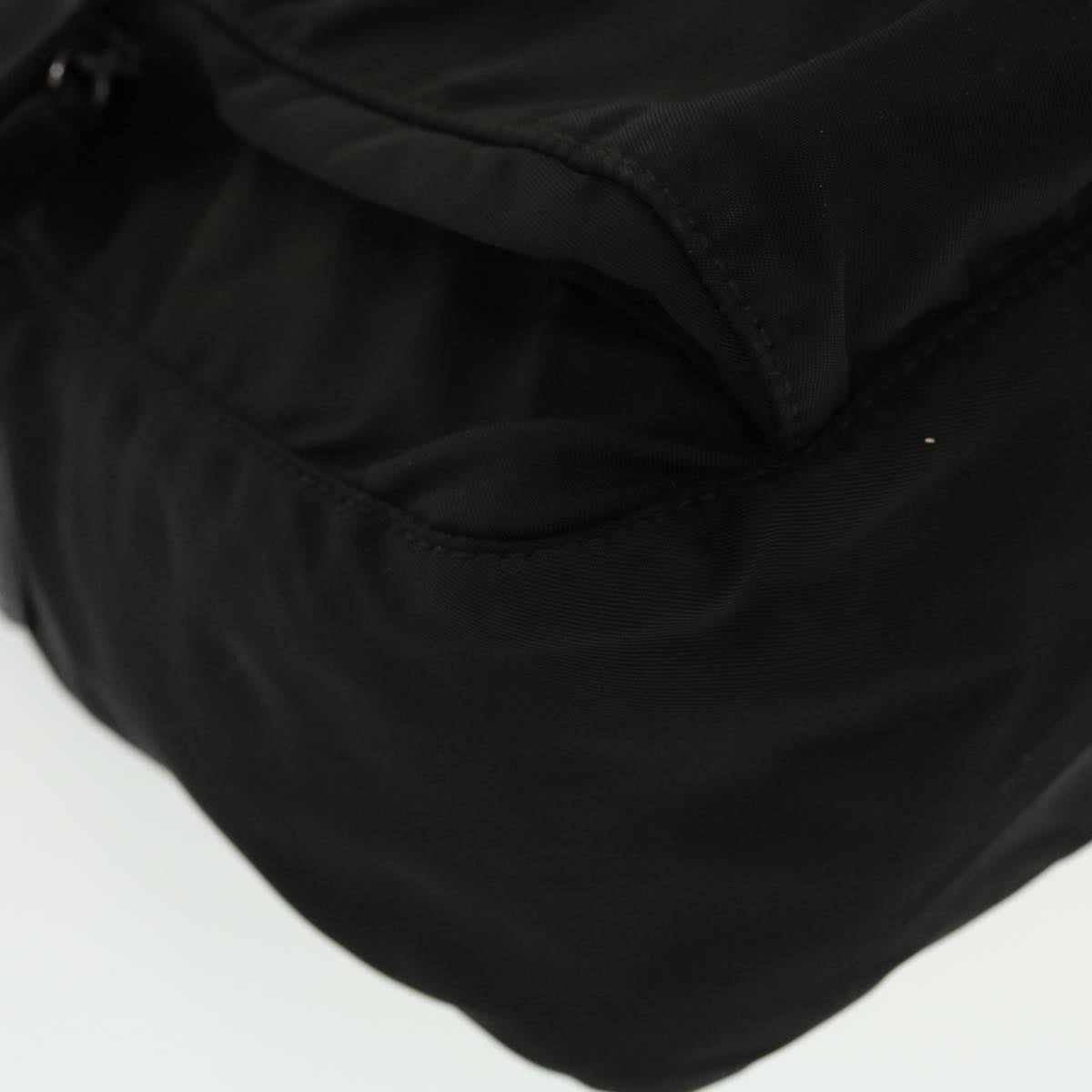 PRADA Shoulder Bag Nylon Black Auth 43191