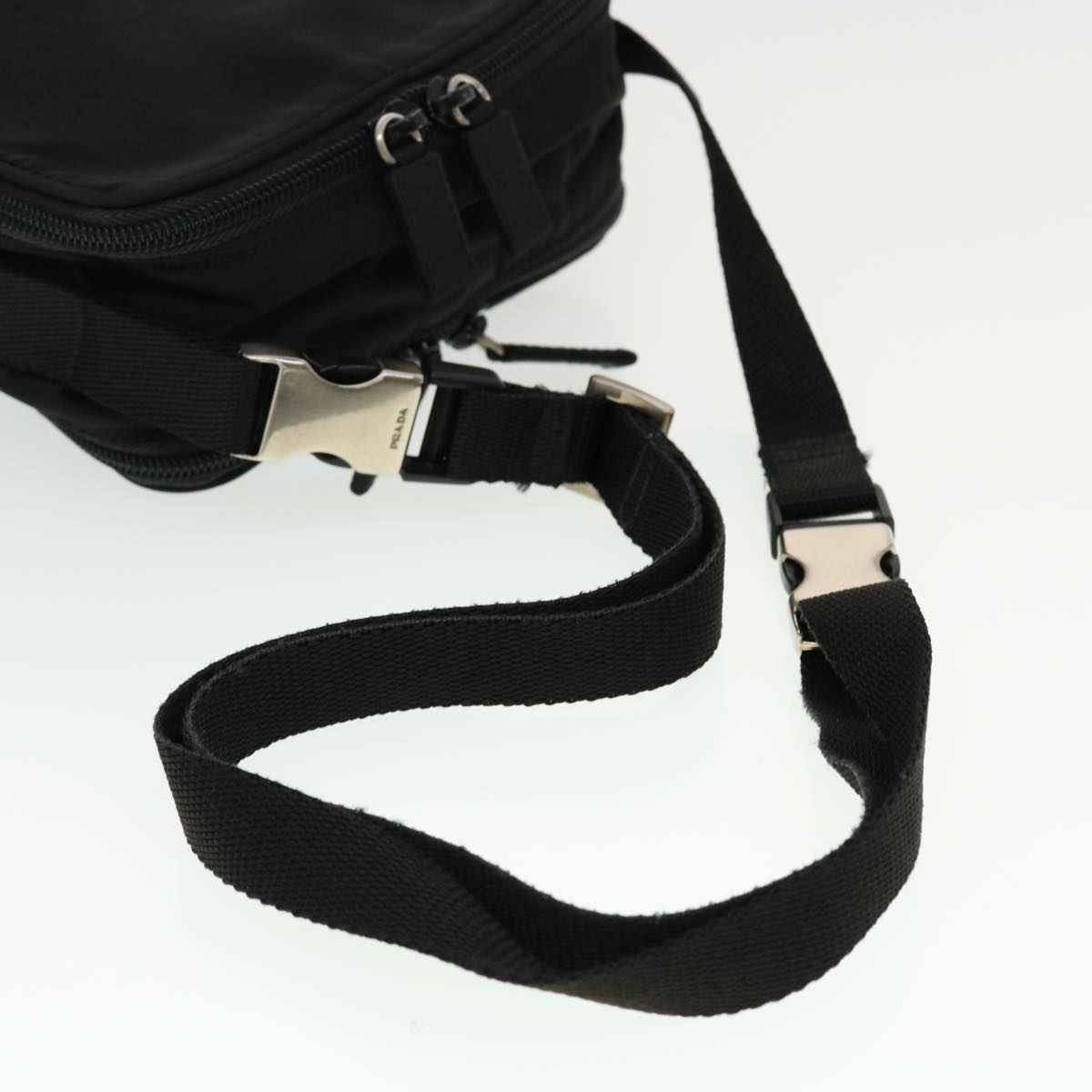 PRADA Shoulder Bag Nylon 3way Black Auth 43222
