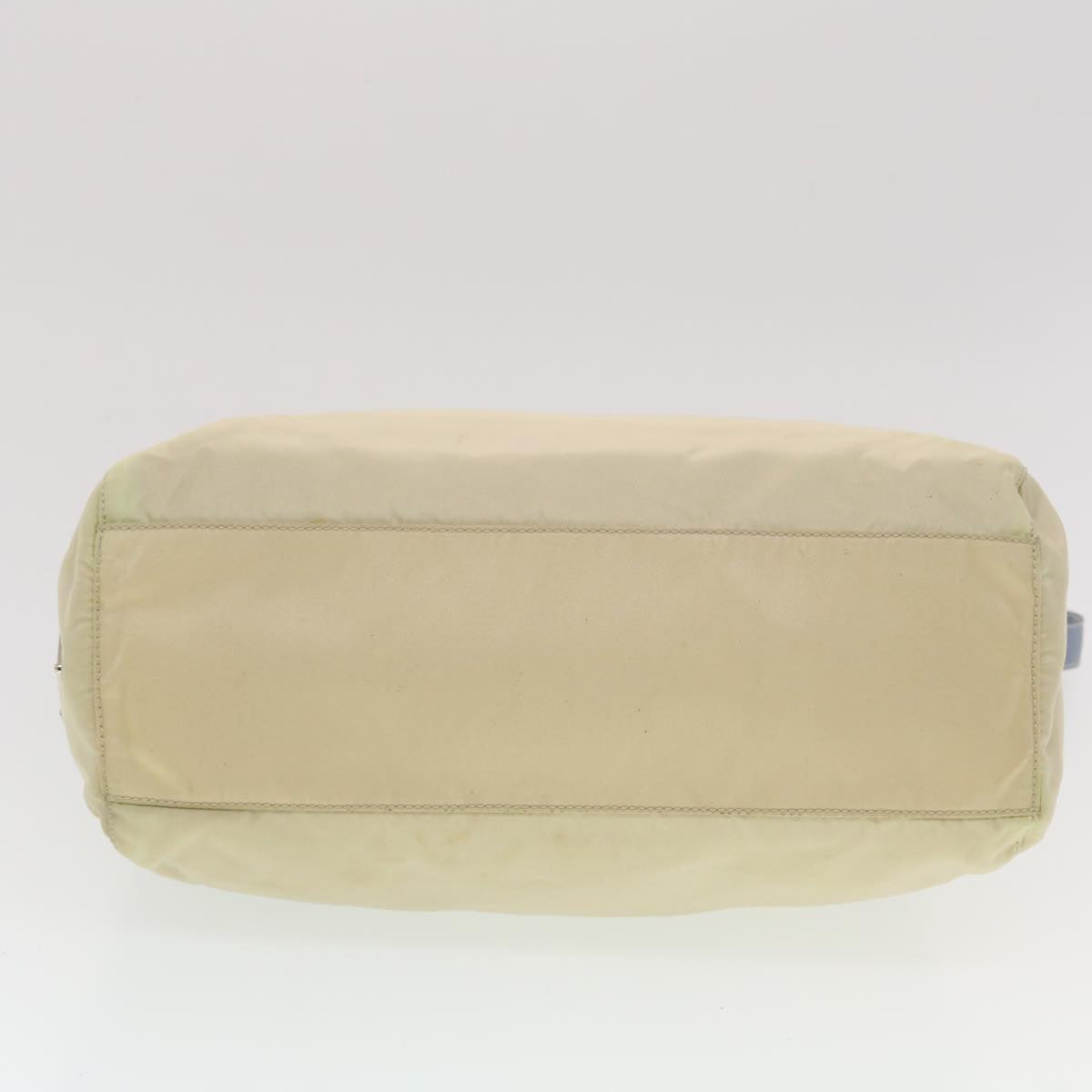 PRADA Shoulder Bag Nylon Beige Auth 43226