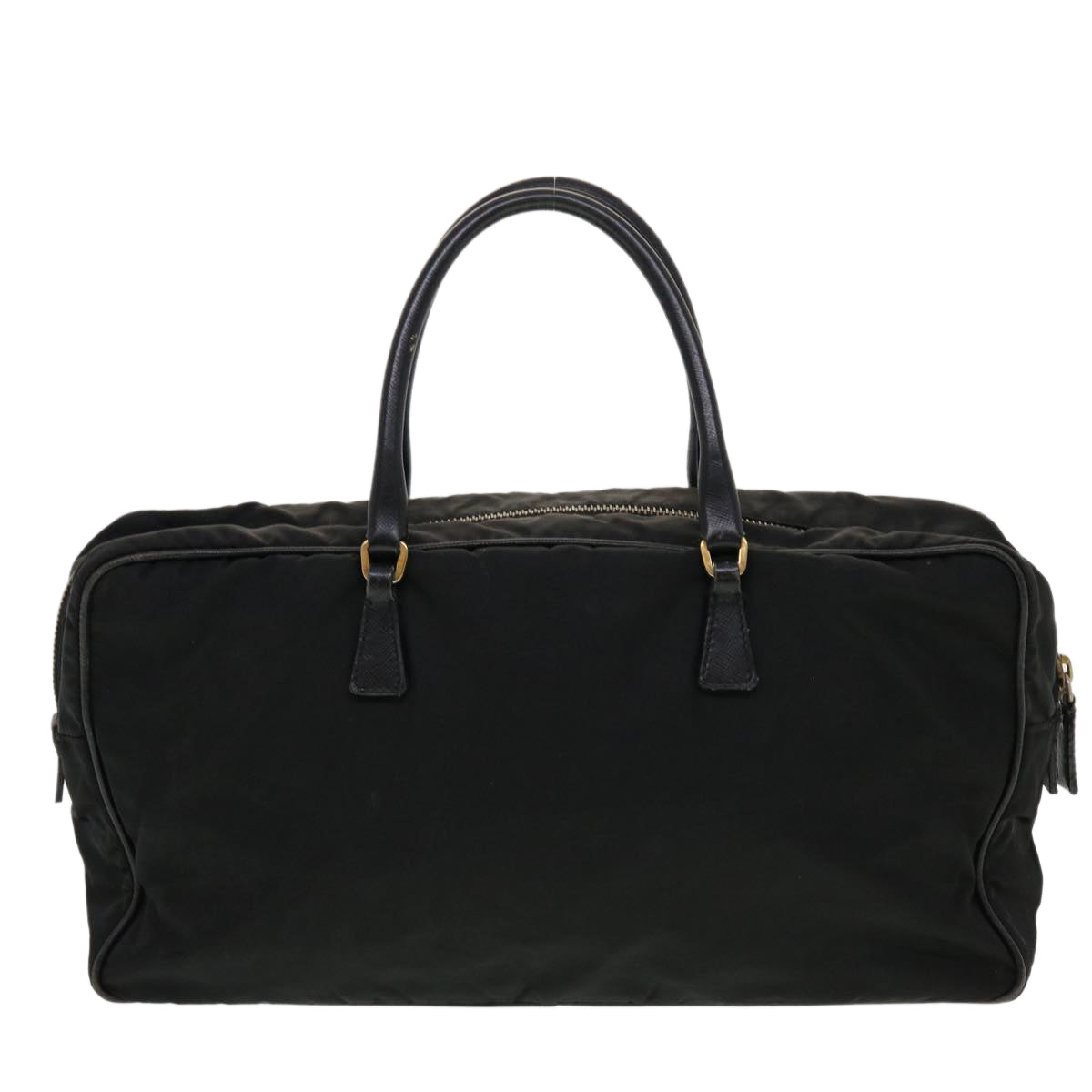 PRADA Hand Bag Nylon Black Auth 43229