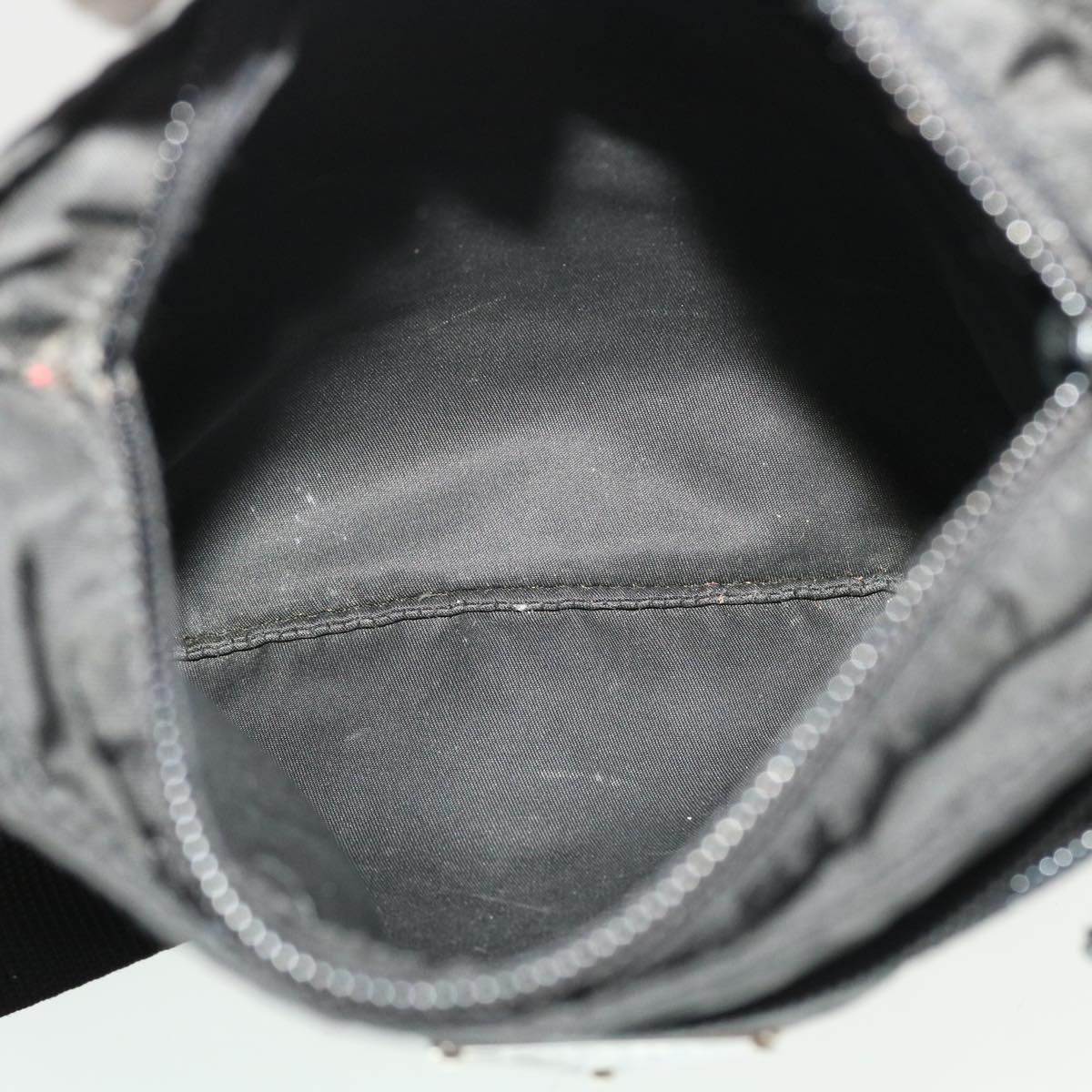 PRADA Shoulder Bag Nylon Black Auth 43248