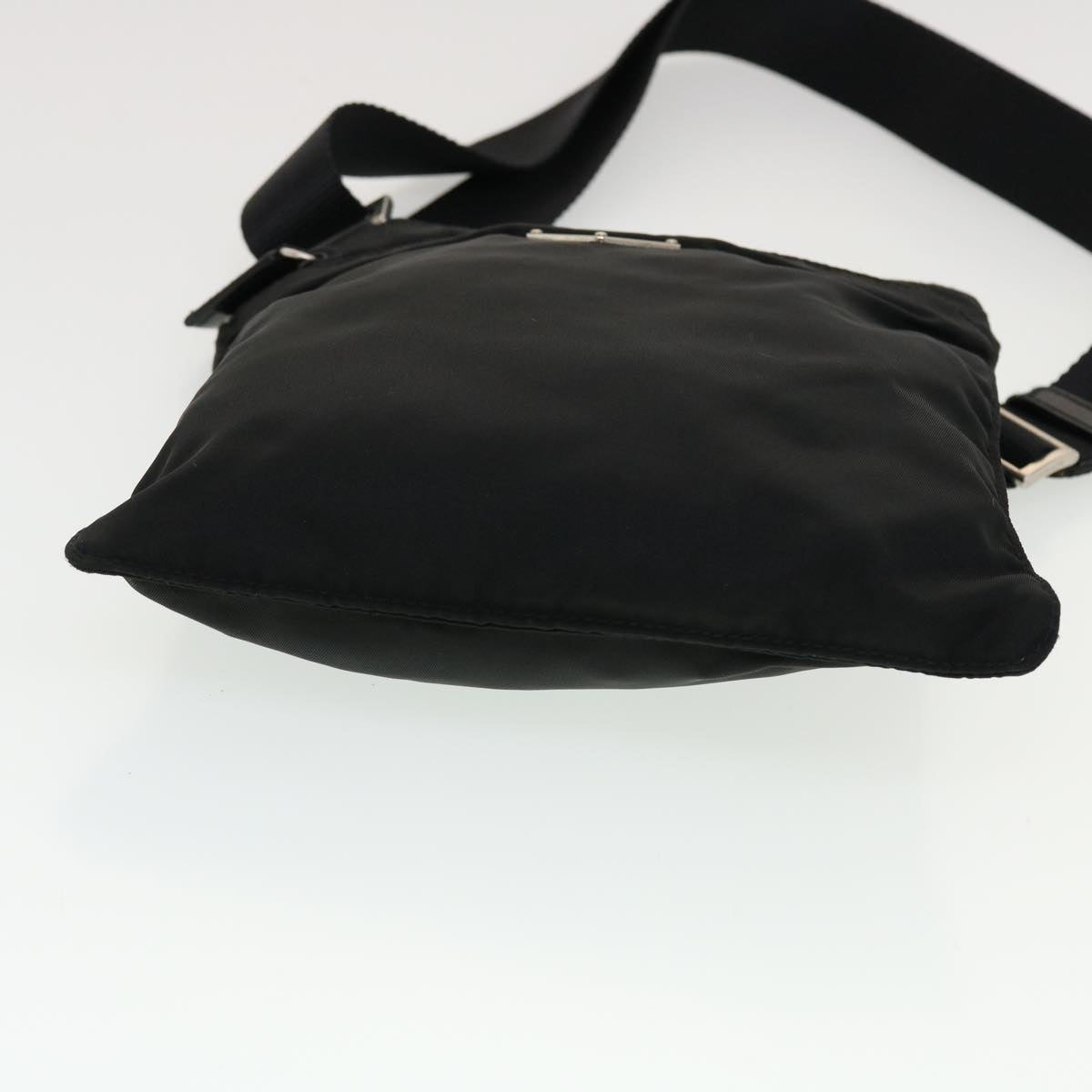 PRADA Shoulder Bag Nylon Black Auth 43248