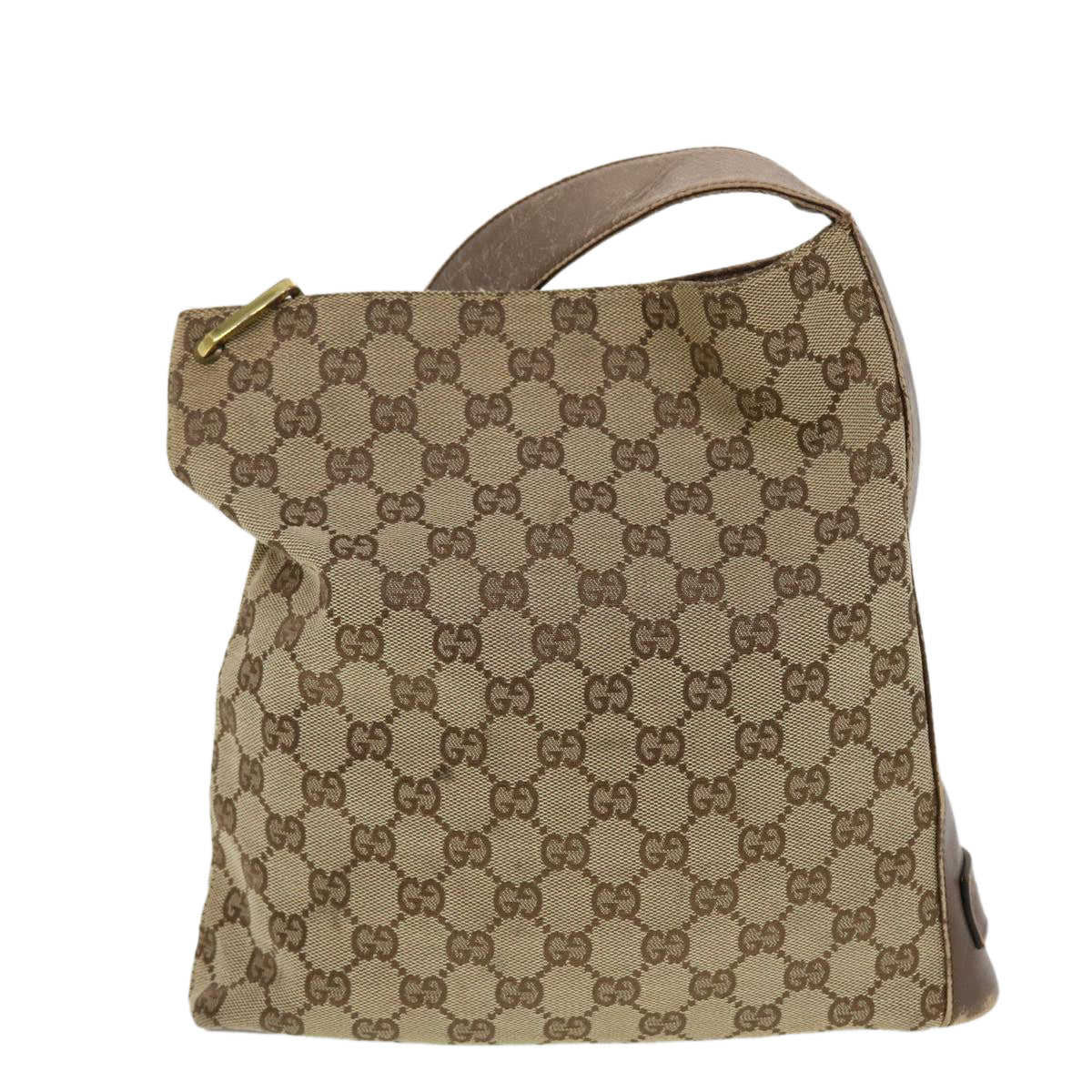 GUCCI GG Canvas Shoulder Bag Beige 91761 Auth 43267