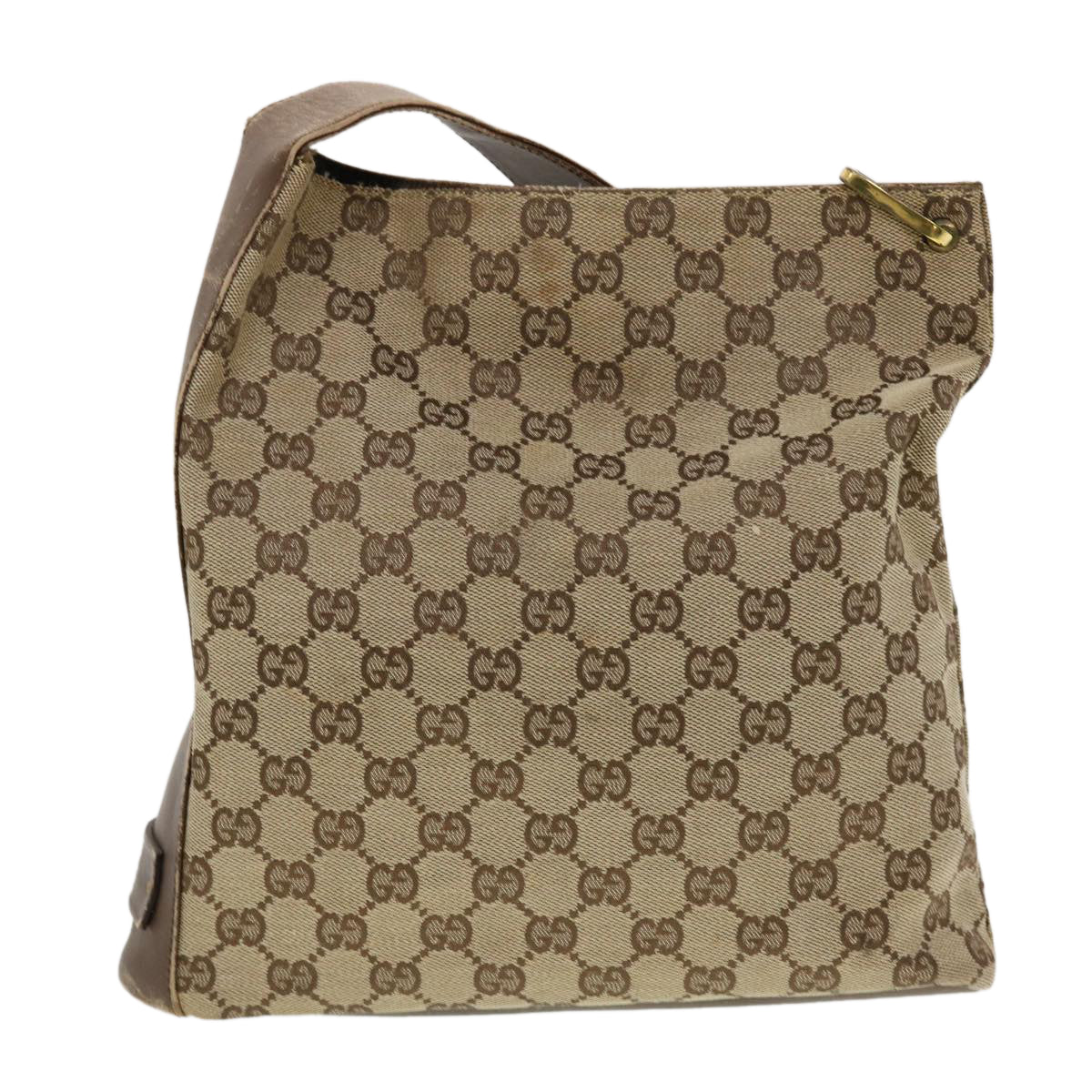 GUCCI GG Canvas Shoulder Bag Beige 91761 Auth 43267