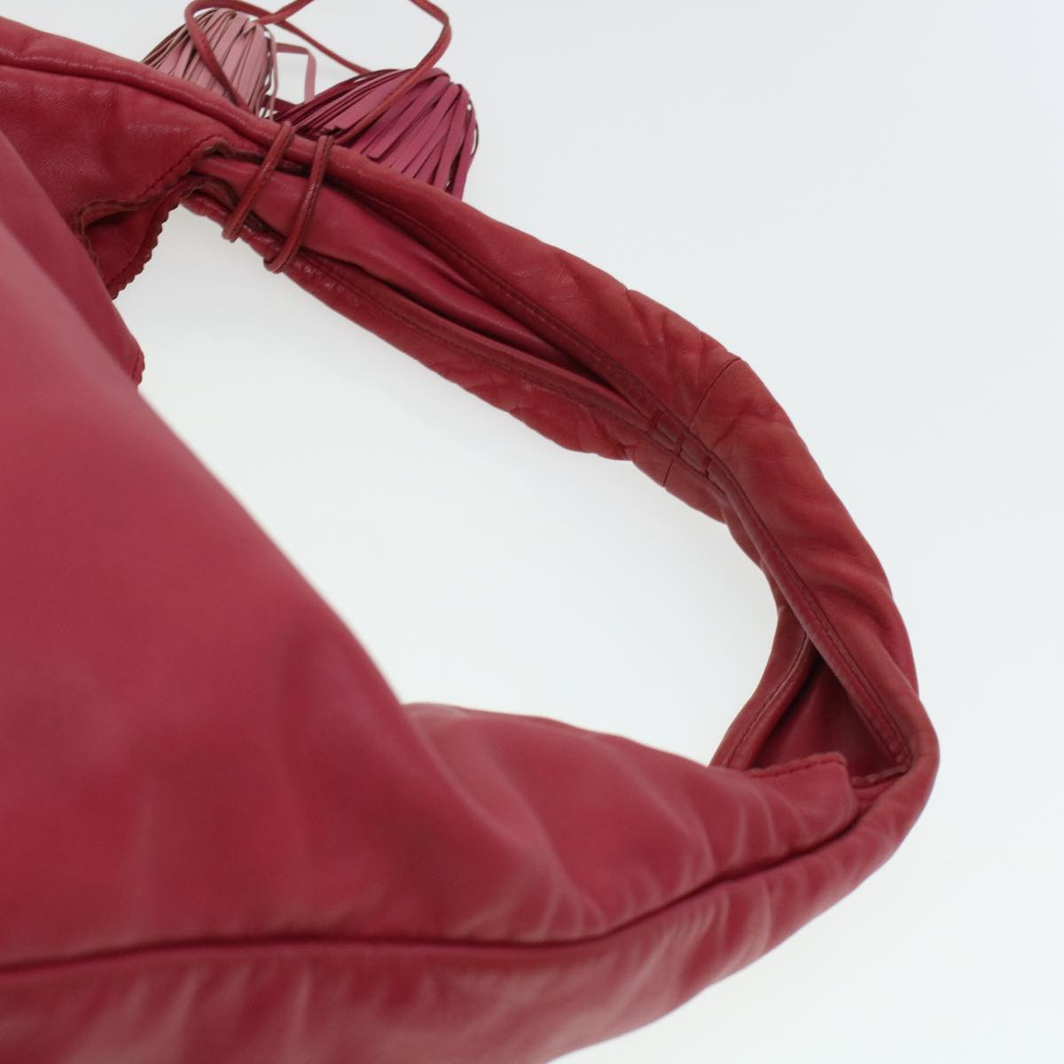 LOEWE Shoulder Bag Leather Red Auth 43268