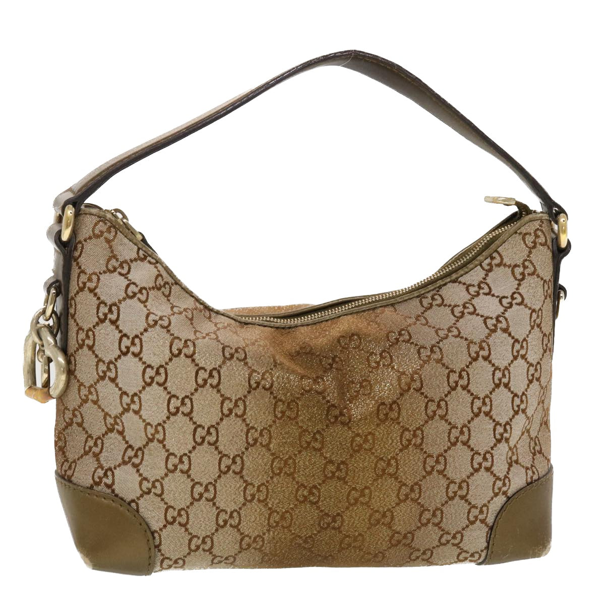 GUCCI GG Canvas Shoulder Bag Beige 269959 Auth 43302