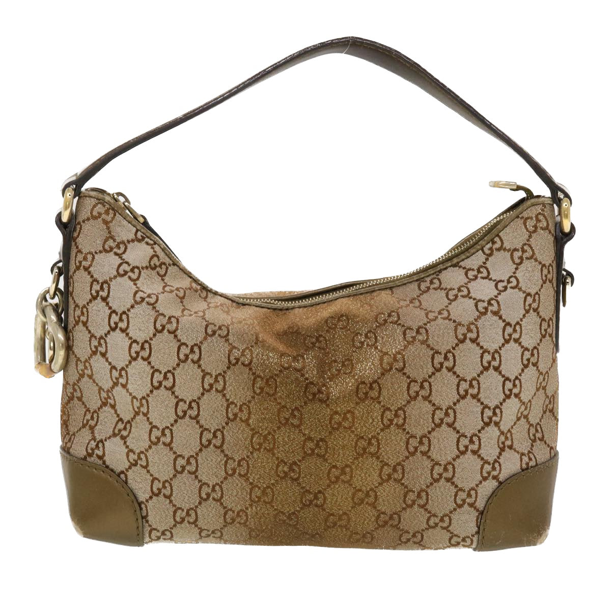 GUCCI GG Canvas Shoulder Bag Beige 269959 Auth 43302