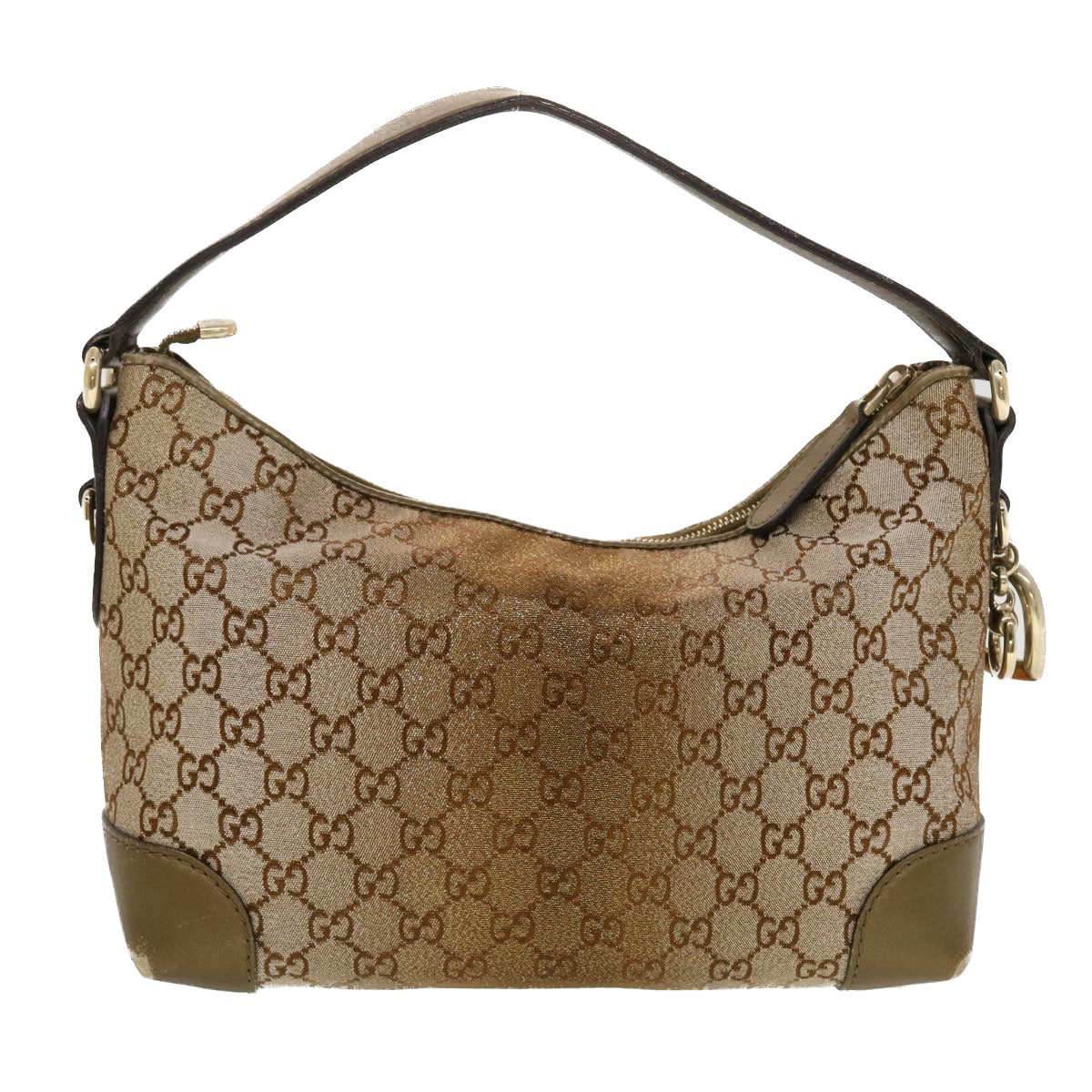 GUCCI GG Canvas Shoulder Bag Beige 269959 Auth 43302