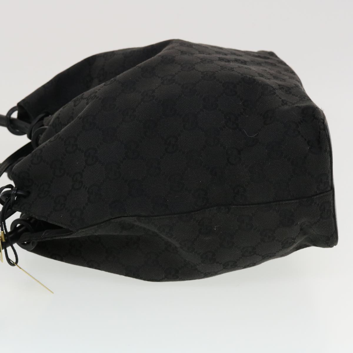 GUCCI GG Canvas Shoulder Bag Black 90644 Auth 43327