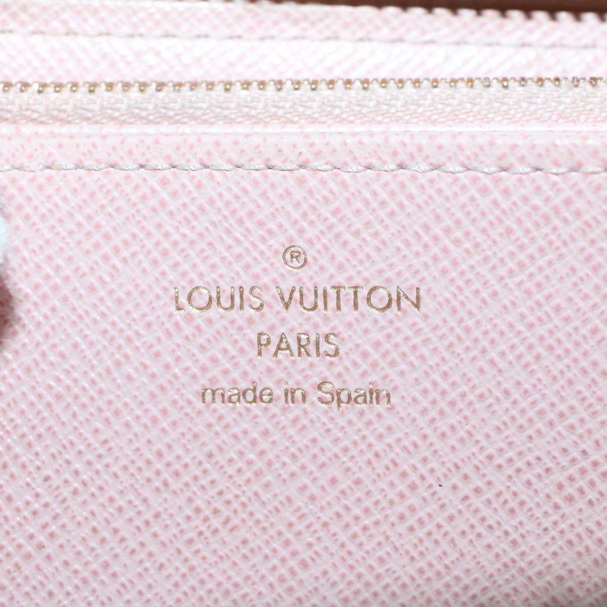 LOUIS VUITTON Damier Azur Zippy Wallet Long Wallet N63503 LV Auth 43342