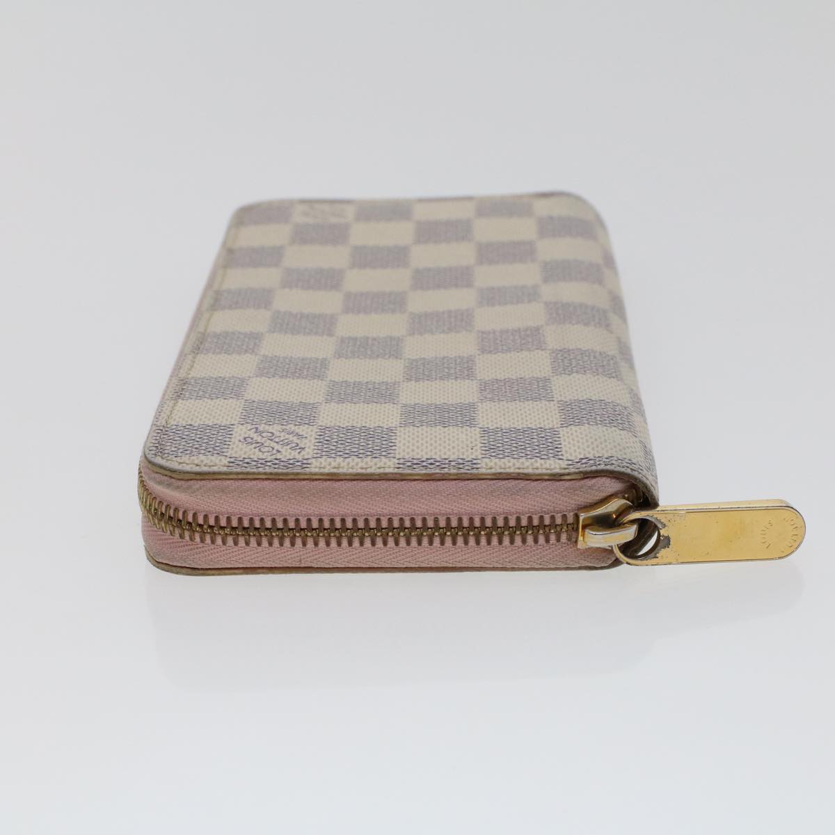 LOUIS VUITTON Damier Azur Zippy Wallet Long Wallet N63503 LV Auth 43342